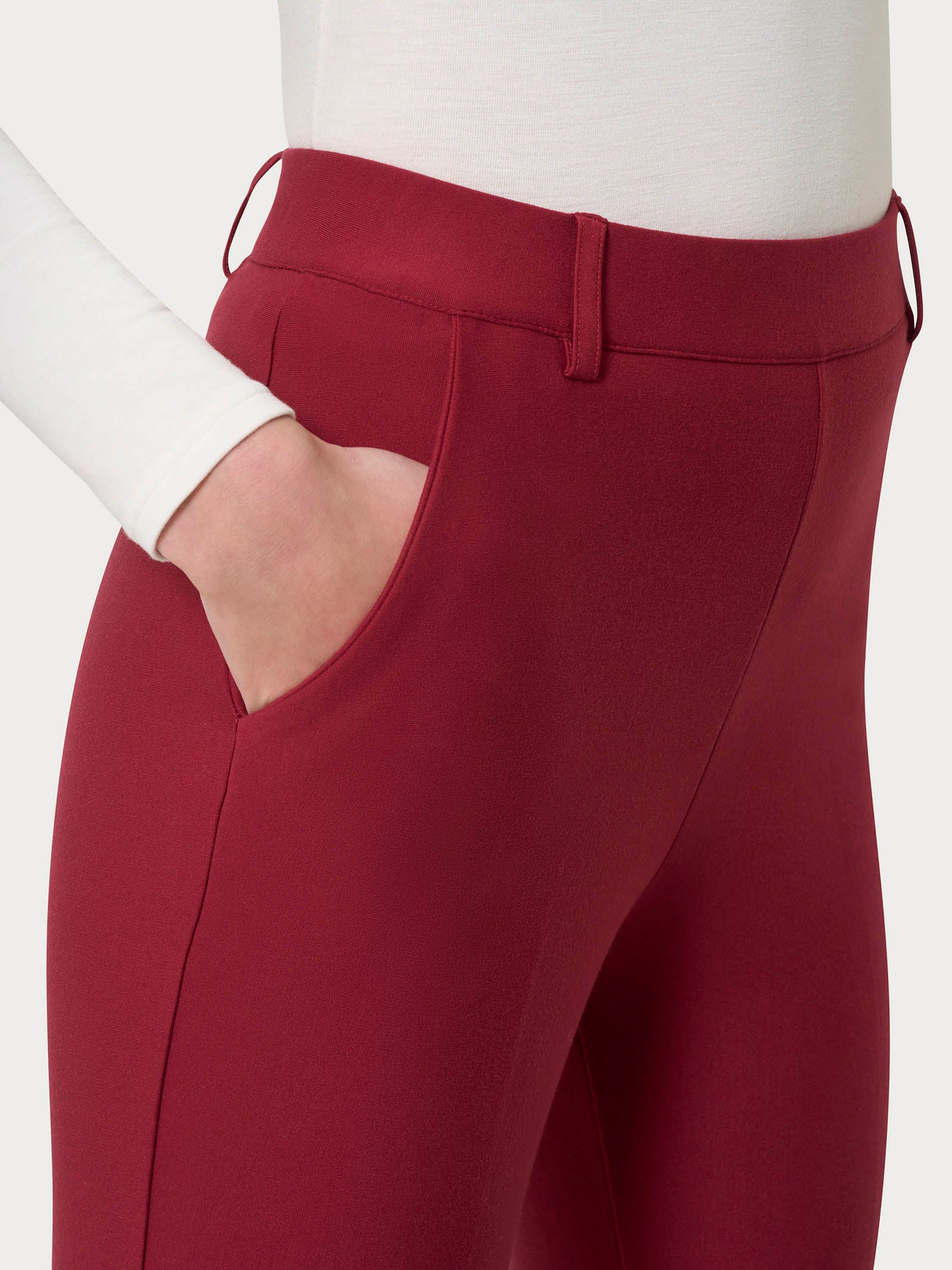 Ragno Compact pantalone chino slim Tibetan Red elasticizzato