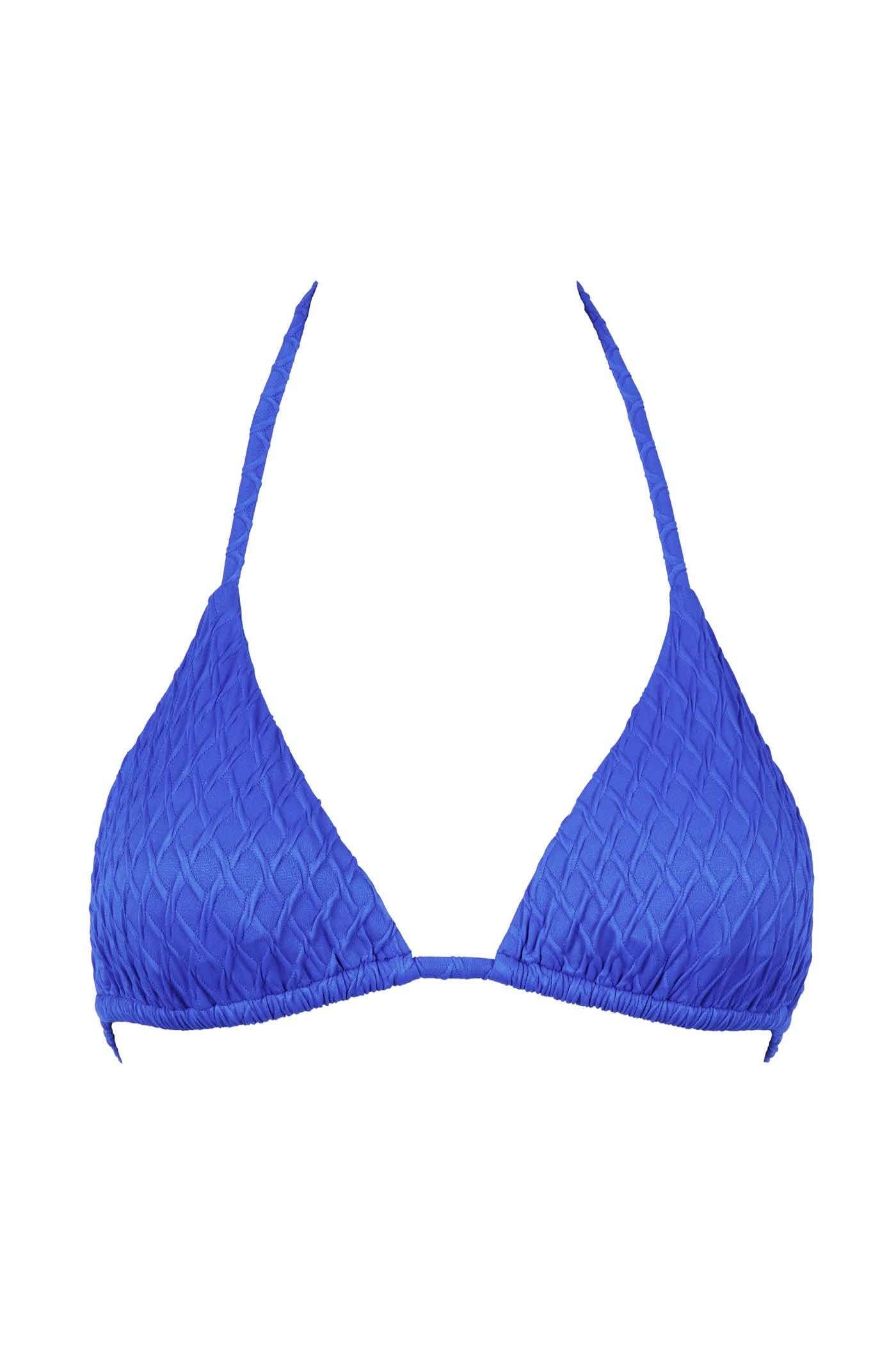 Goldenpoint Fishnet top bikini triangolo tinta unita