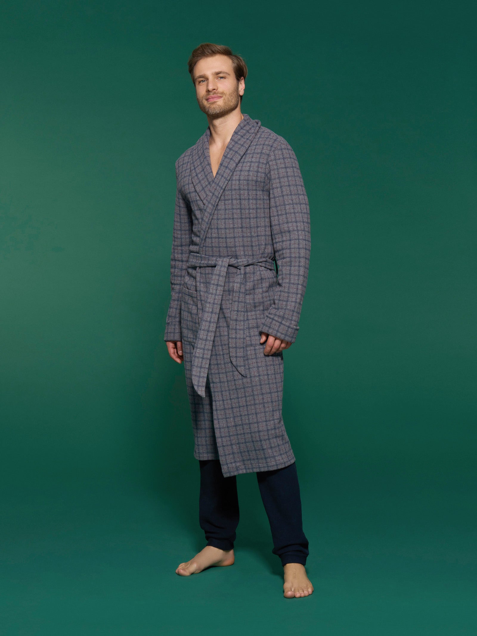 Ragno Cotton Eco Pile Vestaglia lunga Fant.Grigio Mel. calda