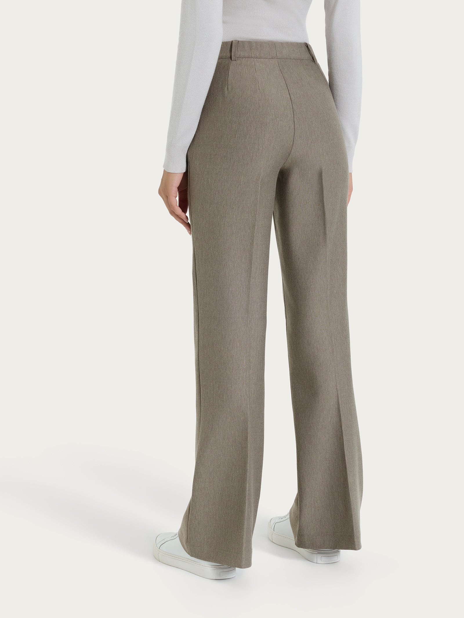 Ragno Compact Pantalone Flare Lungo Glace' Mel.