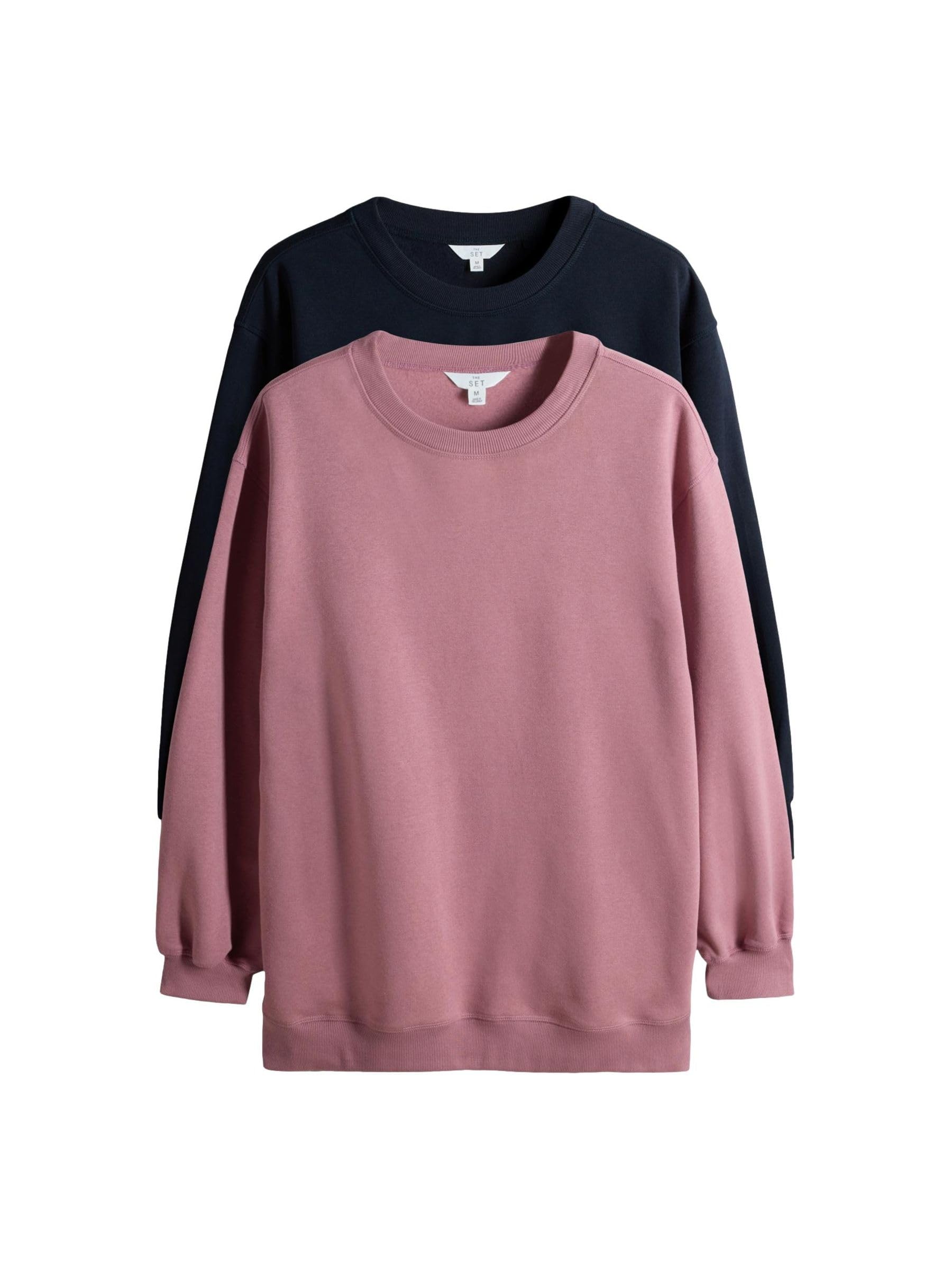Geo Next The Set 2 Felpe Girocollo Lunghe Donna