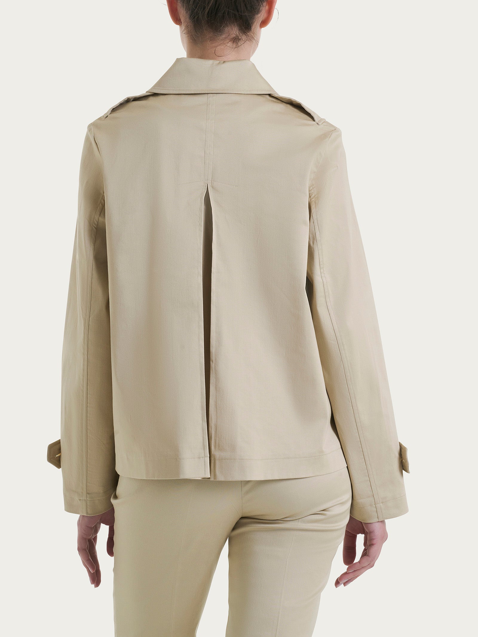 Ragno Satin Power Trench Corto Irish Cream Cotone