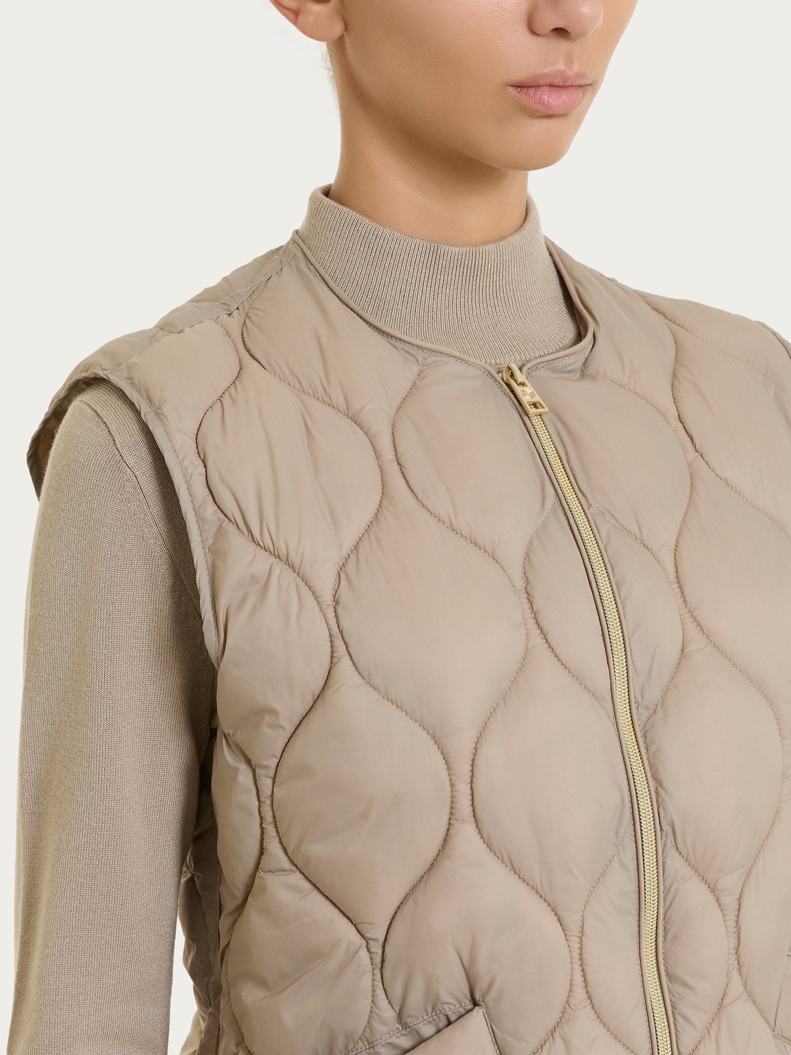 Ragno Vegan Wool onion quilt piumino glace smanicato
