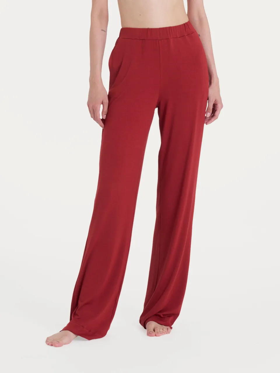 Ragno Viscosa Summer pantalone ampio donna brandy