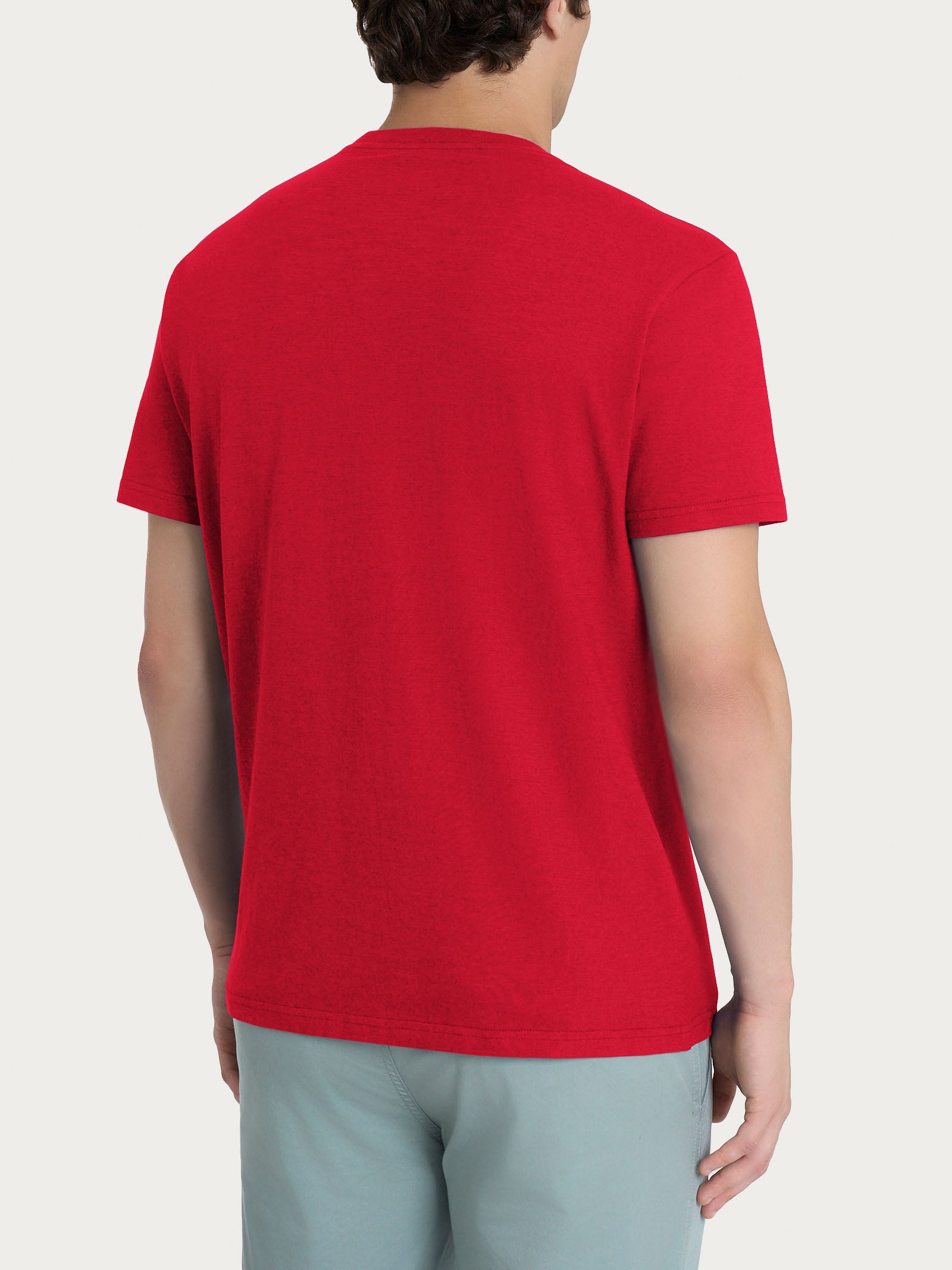 Ragno T-shirt girocollo taschino slub cotone Salsa