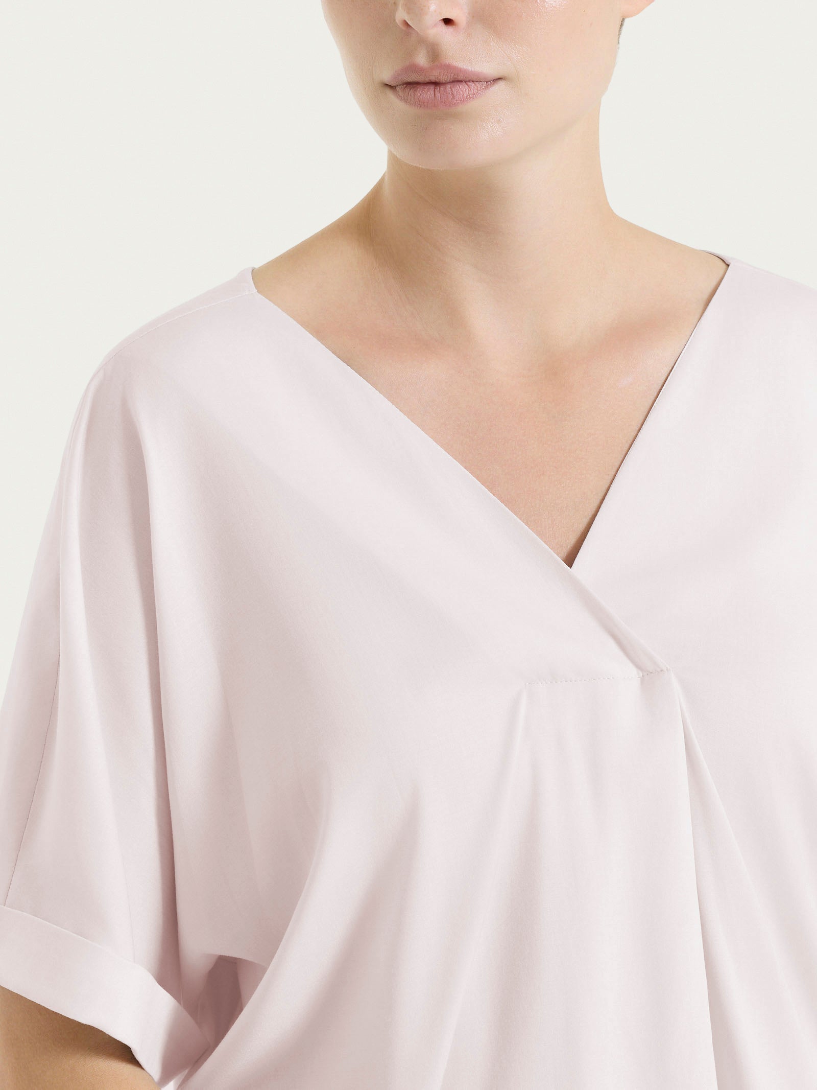 Ragno Blusa Manica Kimono Voile Stretch Hushed Violet rosa