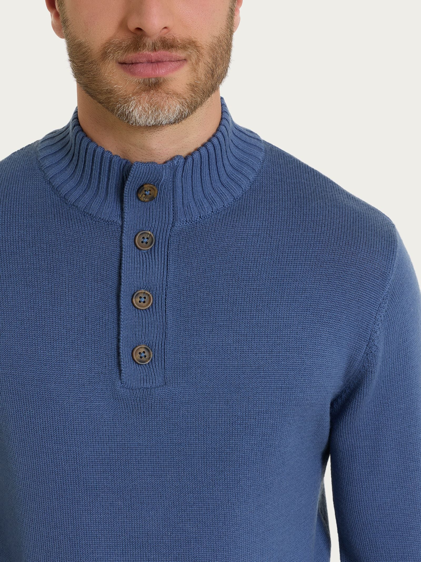 Ragno Merino Soft lupetto aviazione lana zip bottoni
