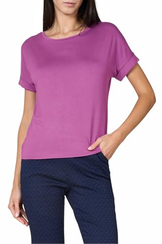 Goldenpoint Maglia Scollo Tondo Manica Corta Risvolto Lunghezza Regolare donna