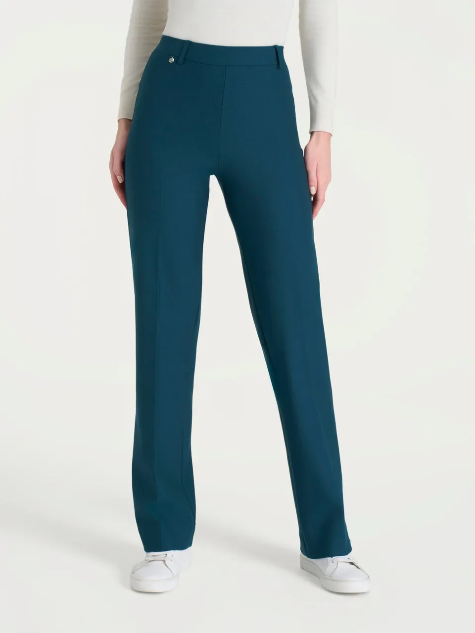 Ragno Compact Wide pantaloni palazzo donna reflecting pond