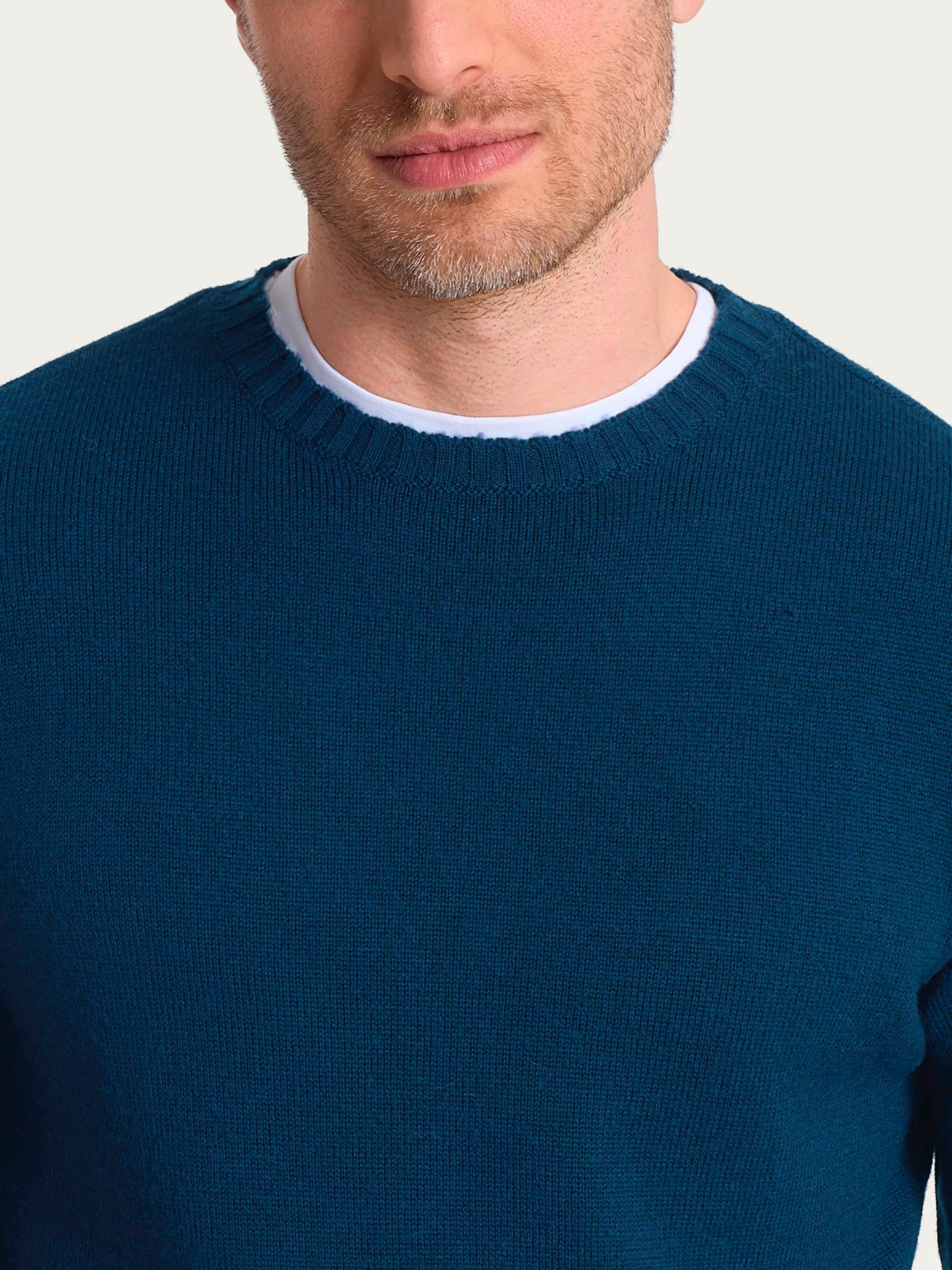 Ragno Merino Soft Pull Girocollo Manica Lunga Aviazione Lana