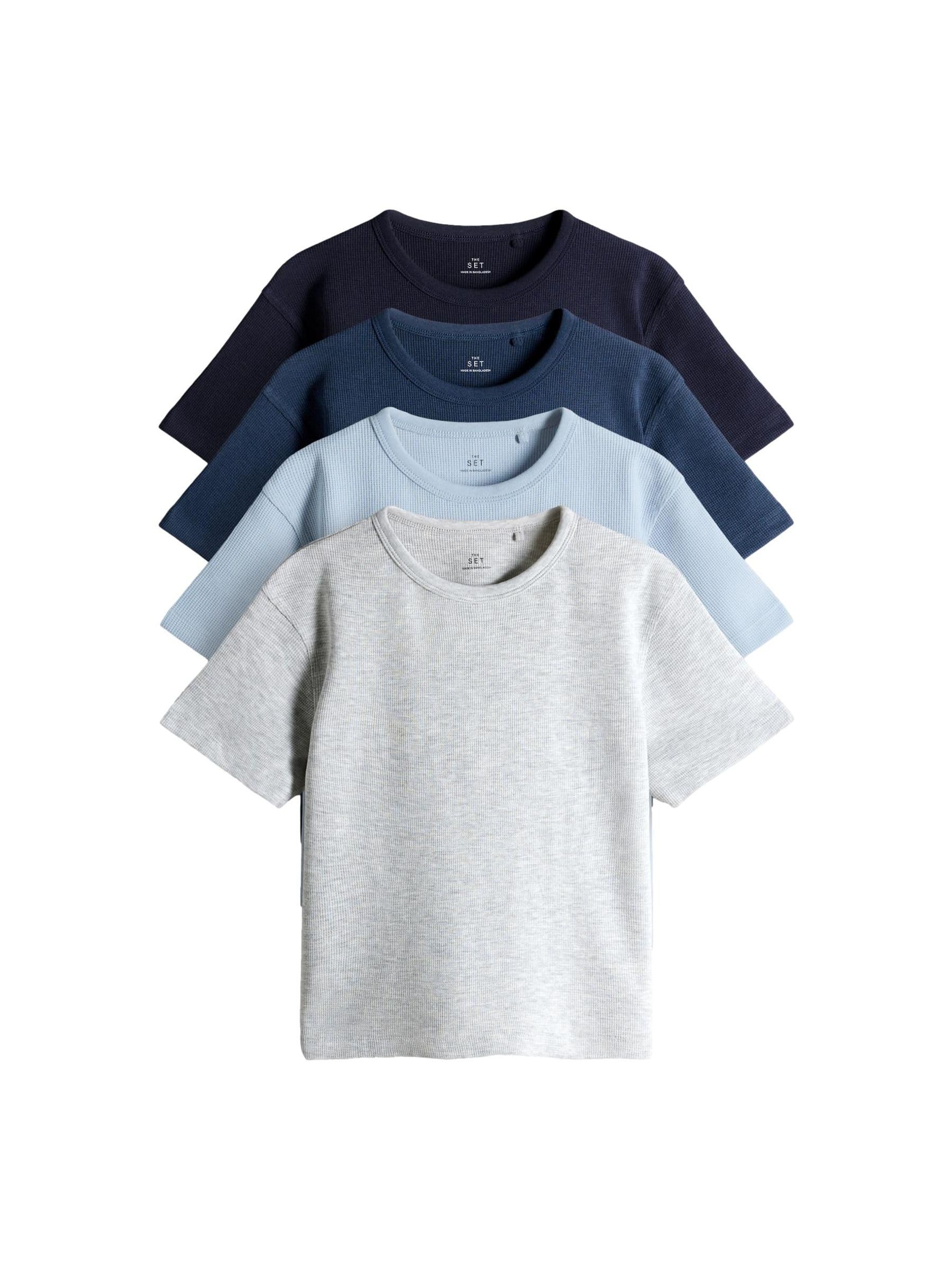 Geo Next The Set T-Shirt Nido d’Ape Bambino 4 Pezzi Morbide