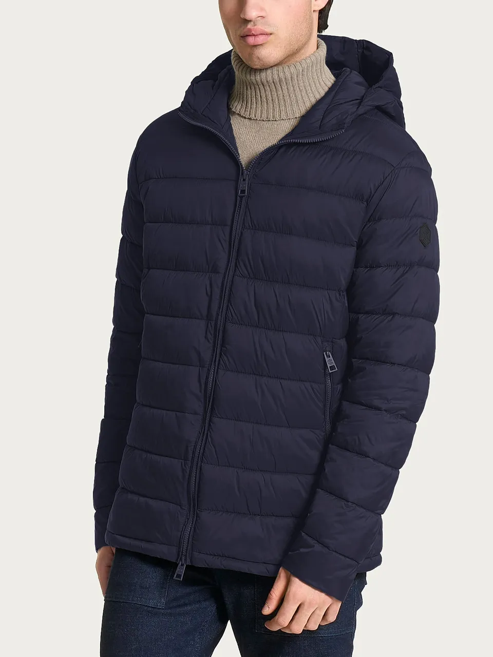 Ragno Vegan Down piumino cappuccio uomo Outer Space