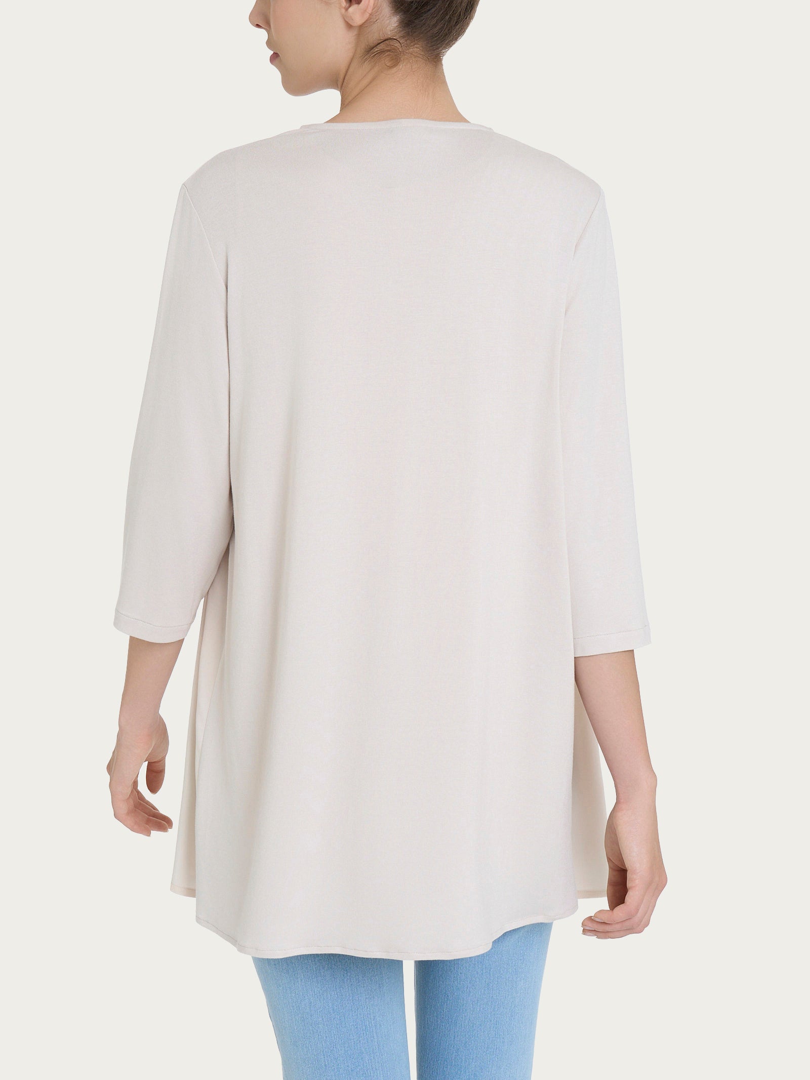 Ragno Cardigan Misto Viscosa Champignon manica 3/4