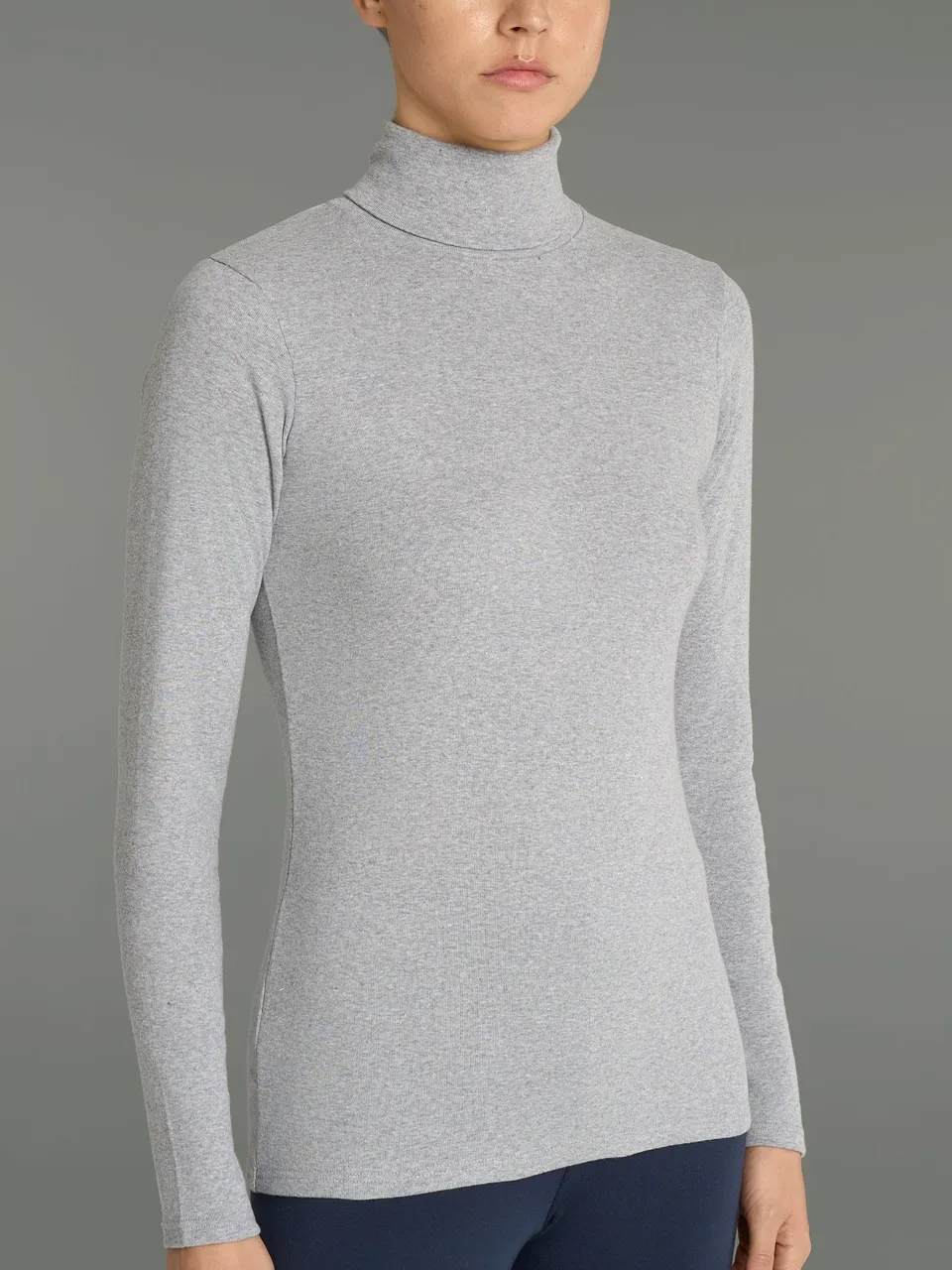 Ragno Thermo Cotton dolcevita Argento Mel. cotone