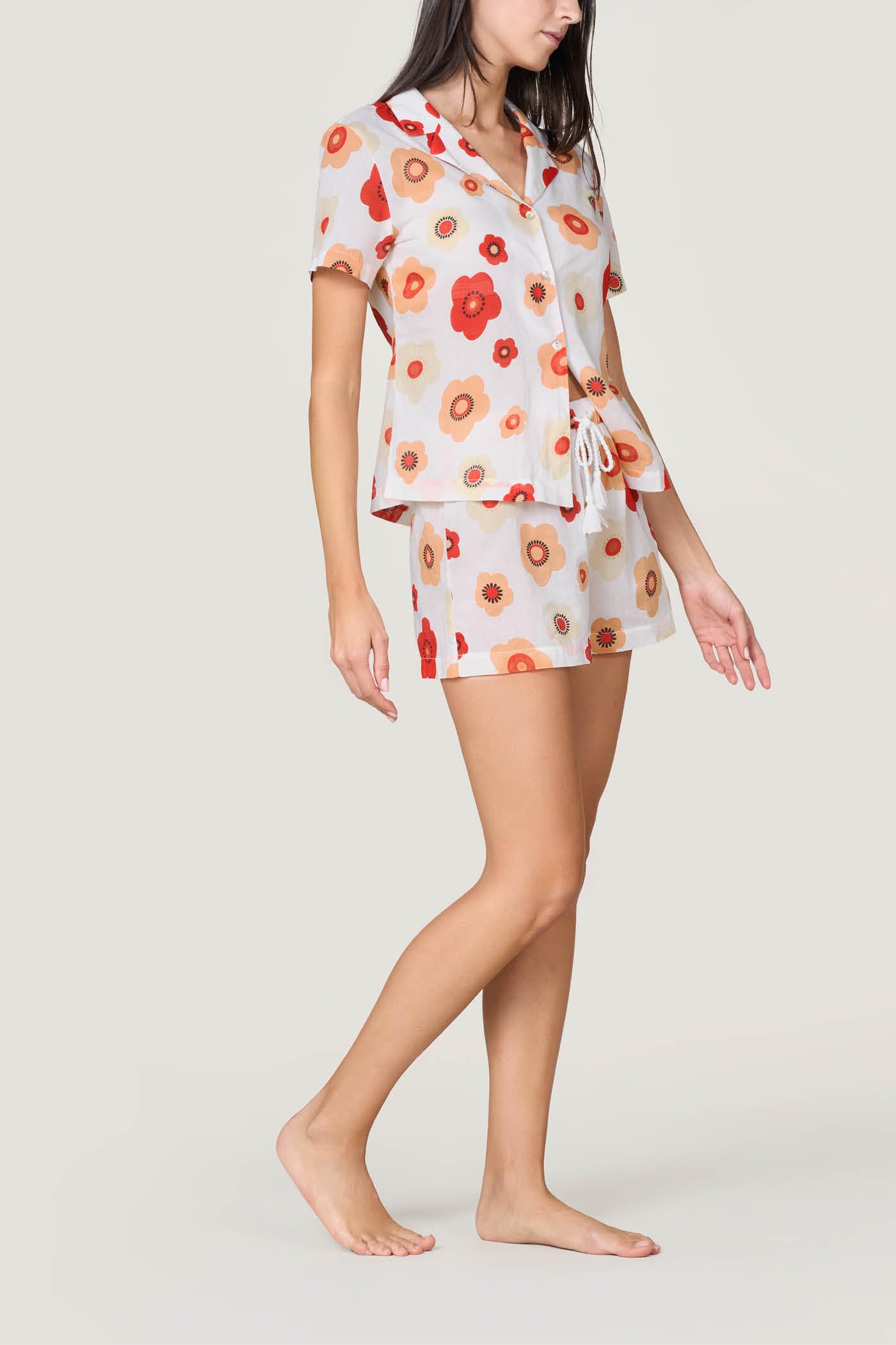 Goldenpoint Bouquet Party pigiama corto donna cotone