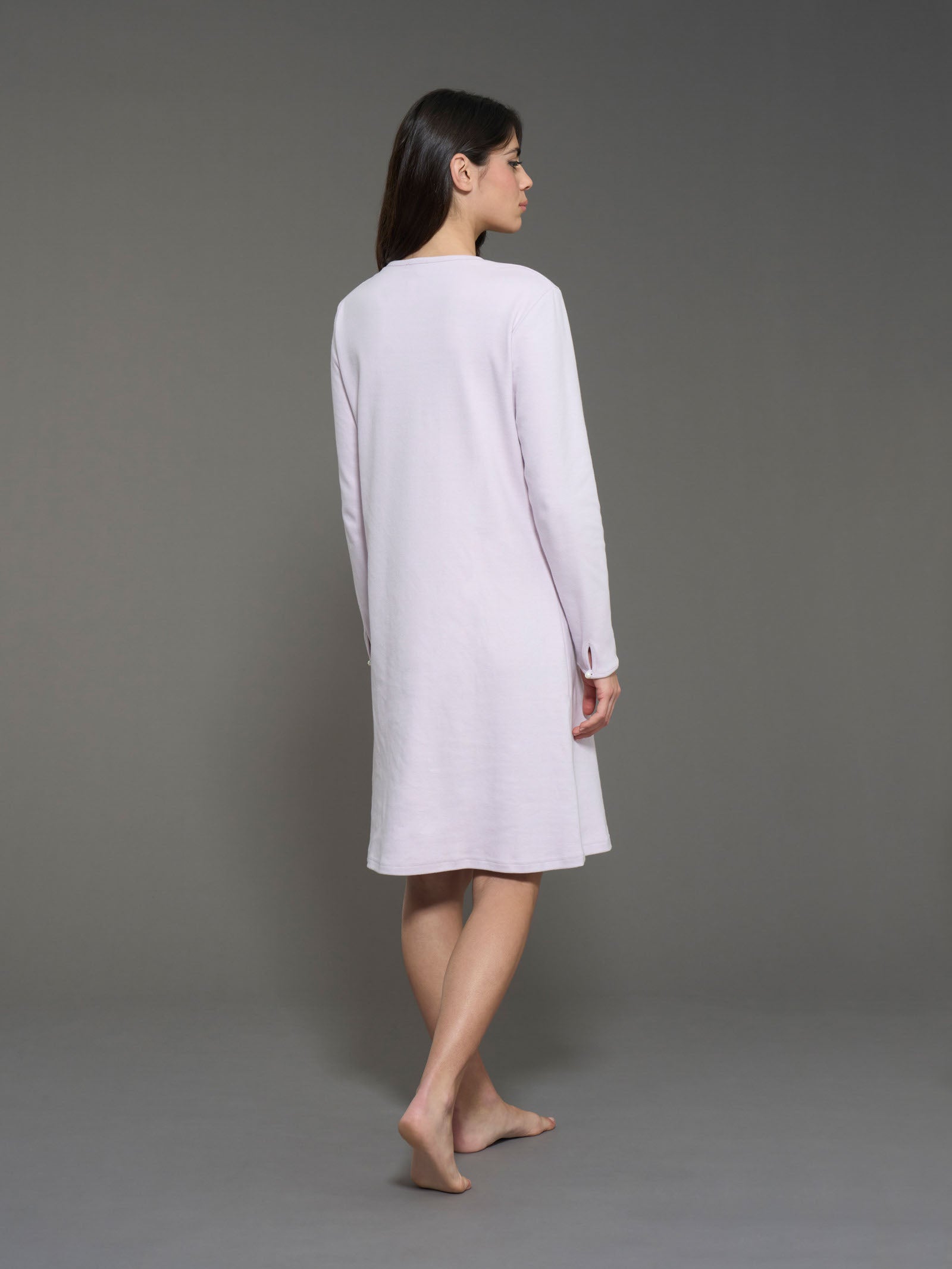 Ragno Interlock Camicia da Notte Serafino Lavender Fog