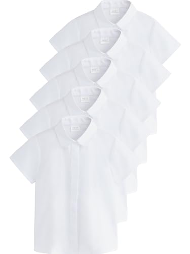 Next camicie scuola bambina maniche corte 5 pezzi 146 cotone