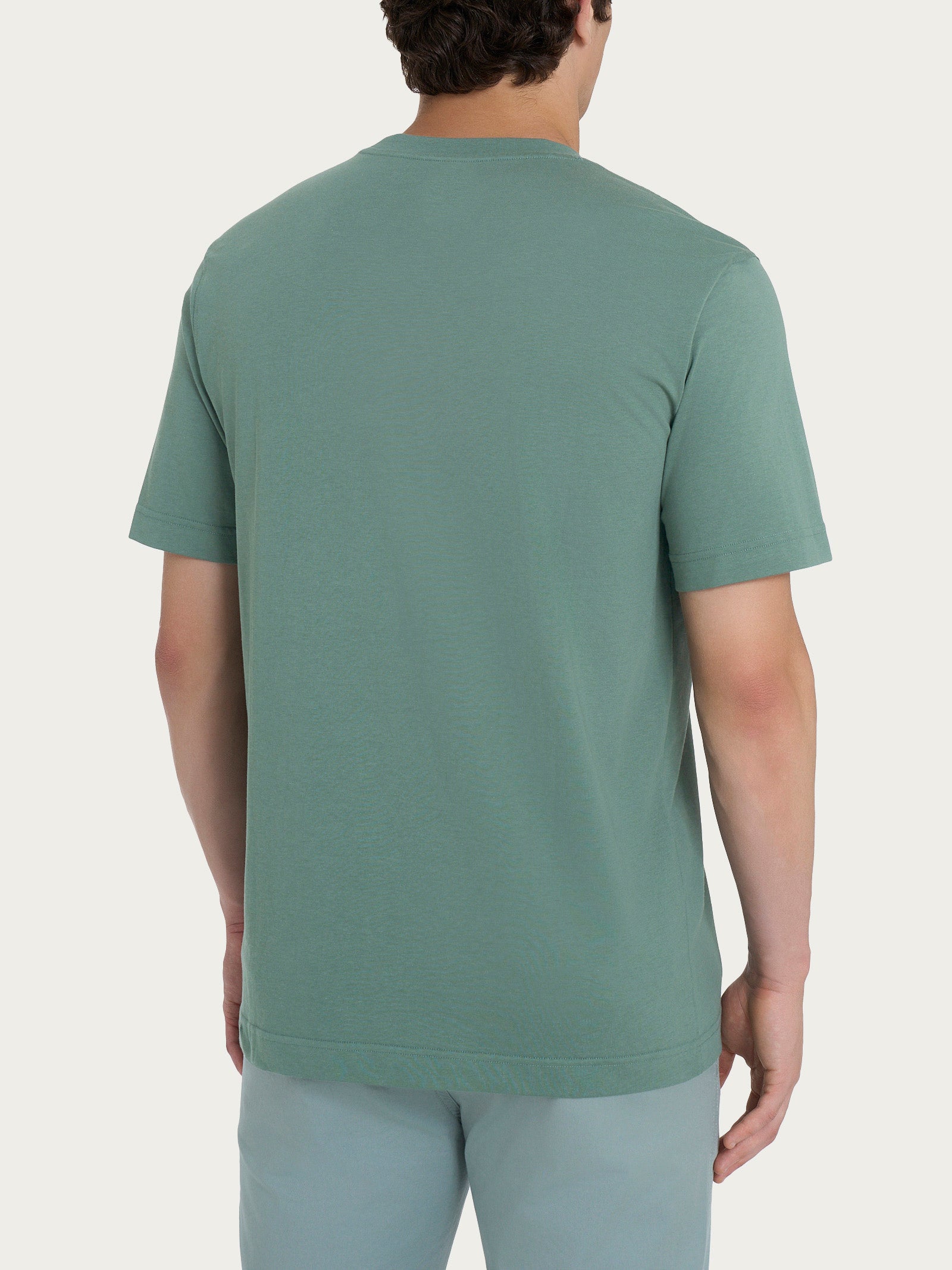 Ragno T-shirt Girocollo con Taschino Jersey Verde