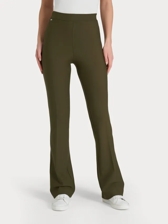 Ragno Compact The Flare pantalone donna Dark Olive elasticizzato
