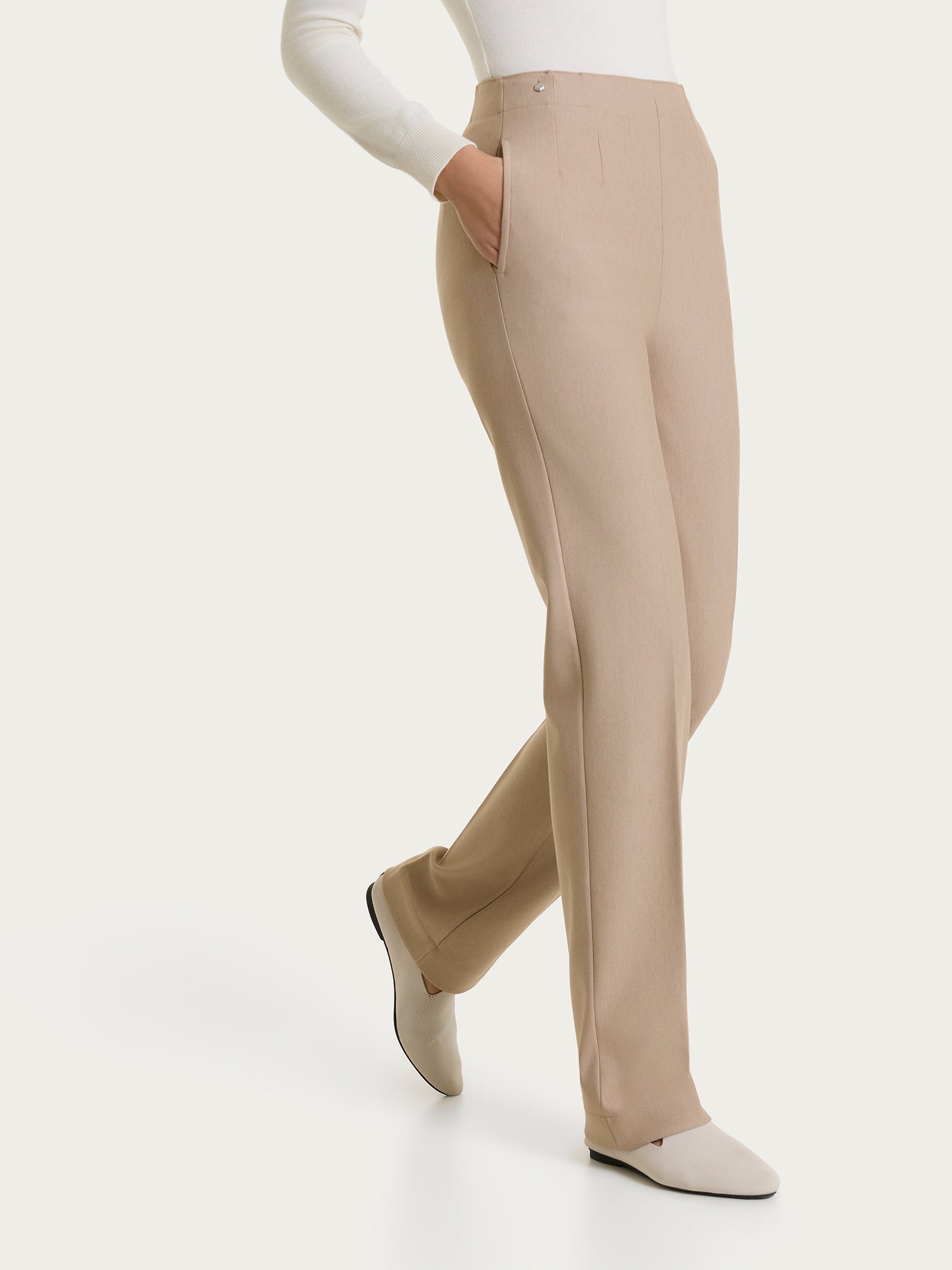 Ragno Compact pantalone dritto tasche Cammello Mel.