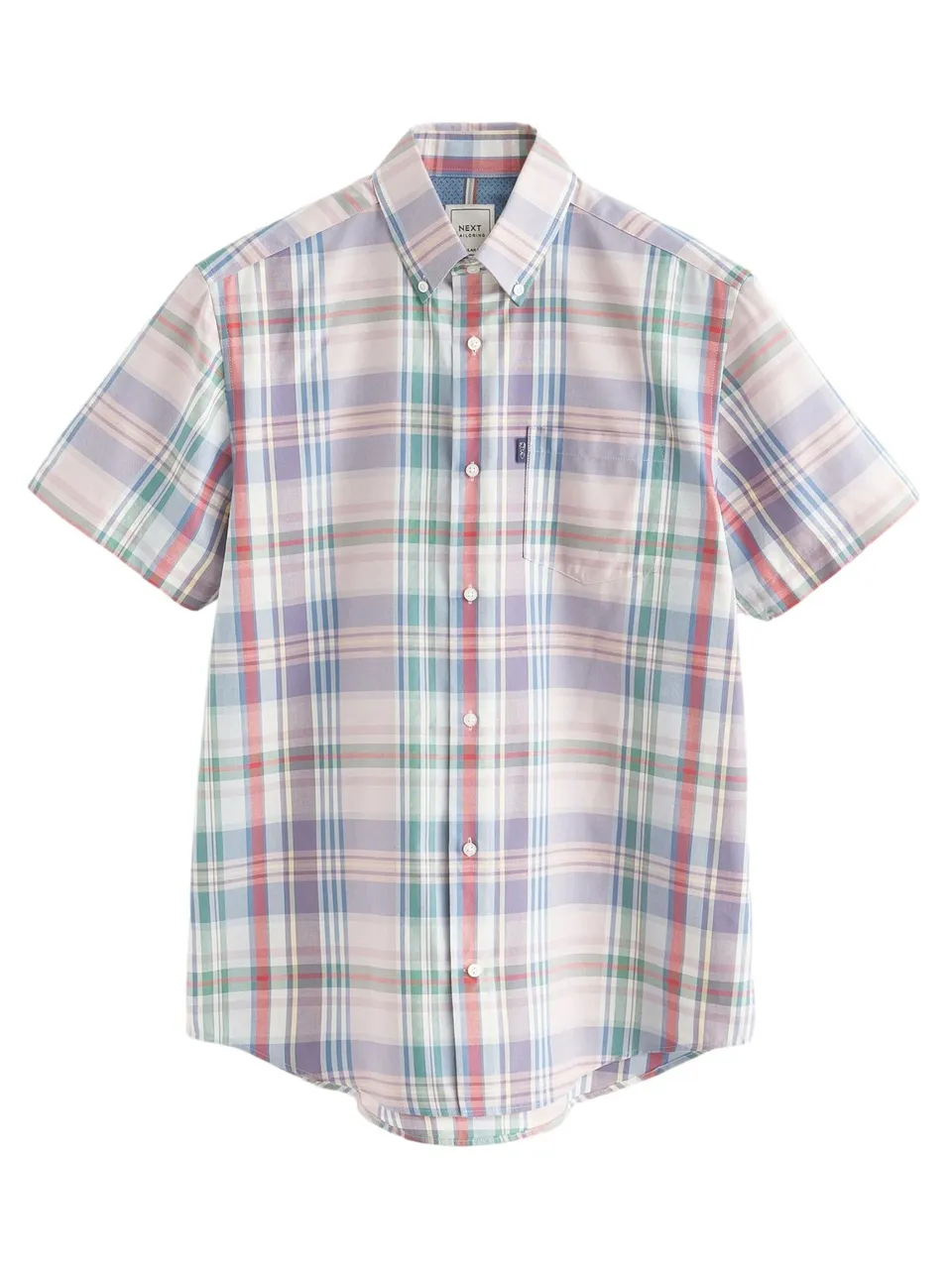 Next Oxford camicia uomo manica corta facile stiro L