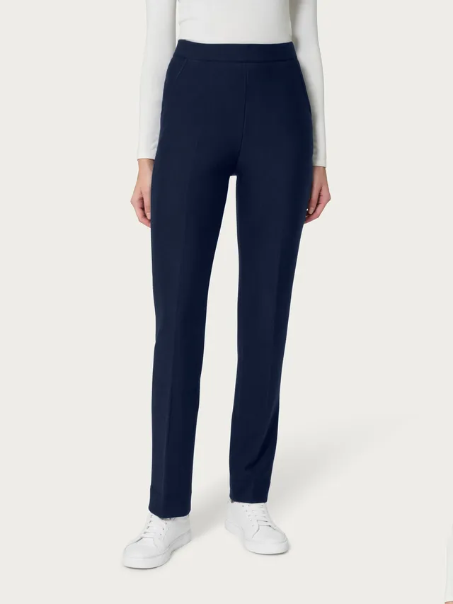 Ragno Comfort Pantalone Dritto Eco Techno Fleece Tasche Bleu Felpato