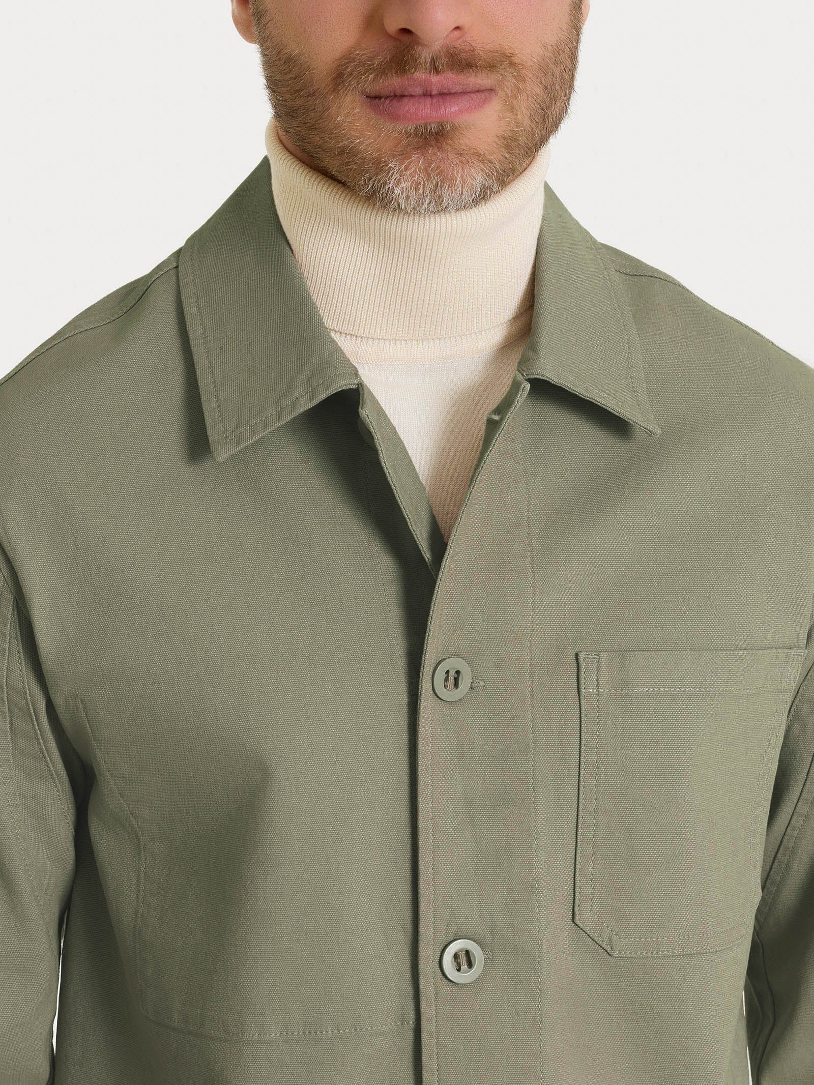 Ragno Compact giacca utility Seagrass canvas