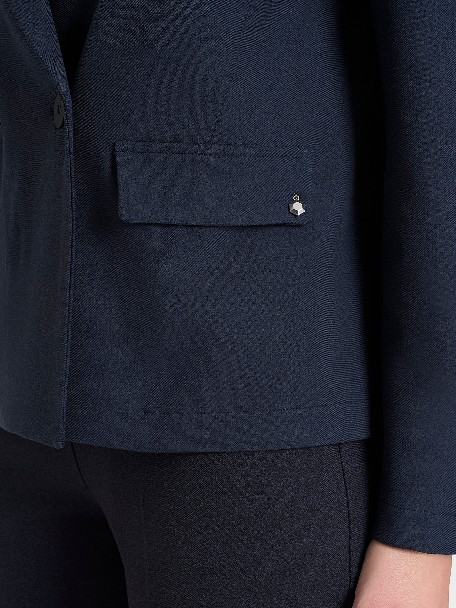 Ragno Compact Blazer Doppio Petto giacca blu melange