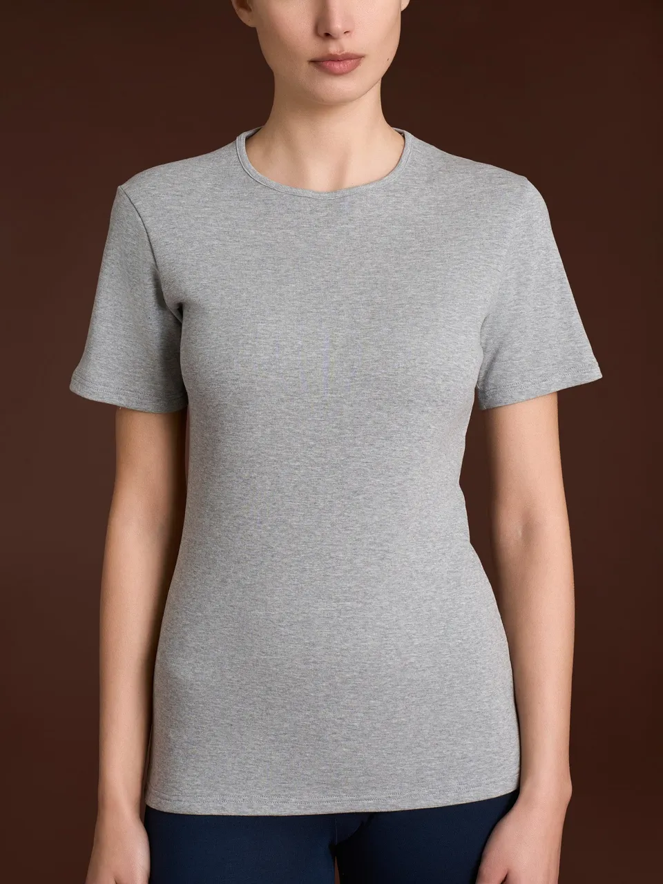 Ragno Thermo Cotton Maglietta Girocollo Argento Mel.