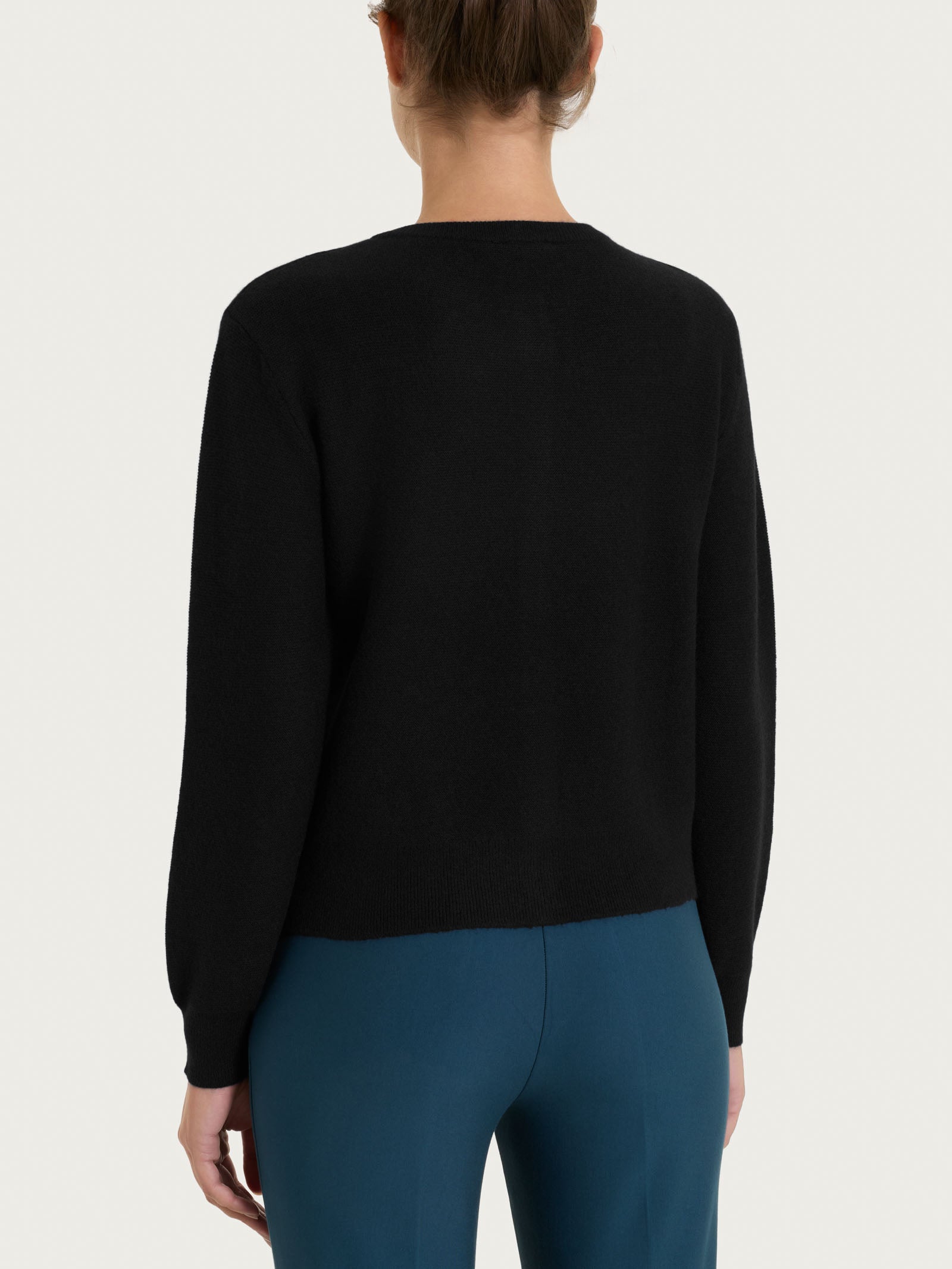 Ragno Natural Soft Cardigan Corto Punto Links Nero
