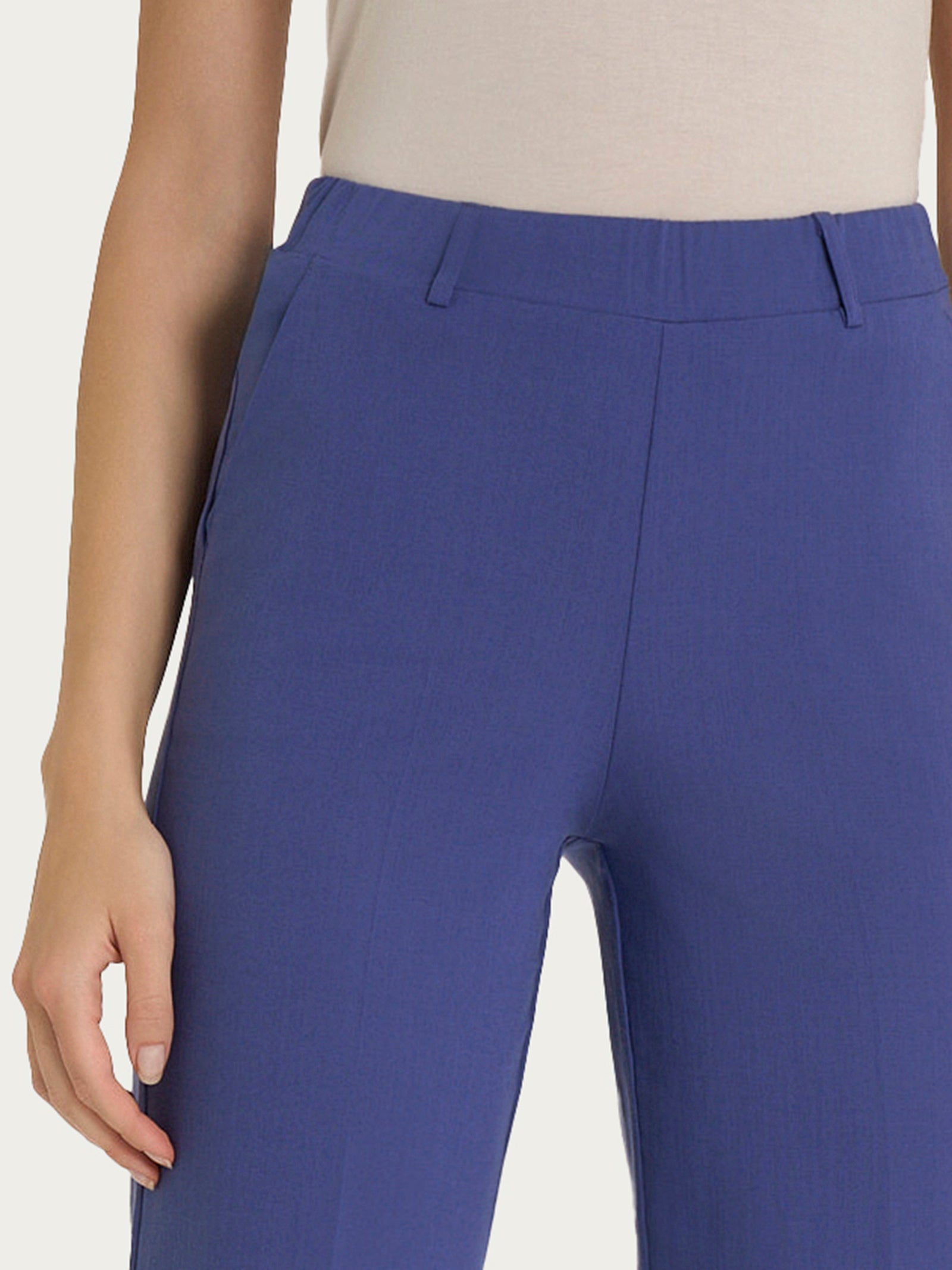 Ragno Super Natural Pantalone Dritto Skipper Blue con risvolto