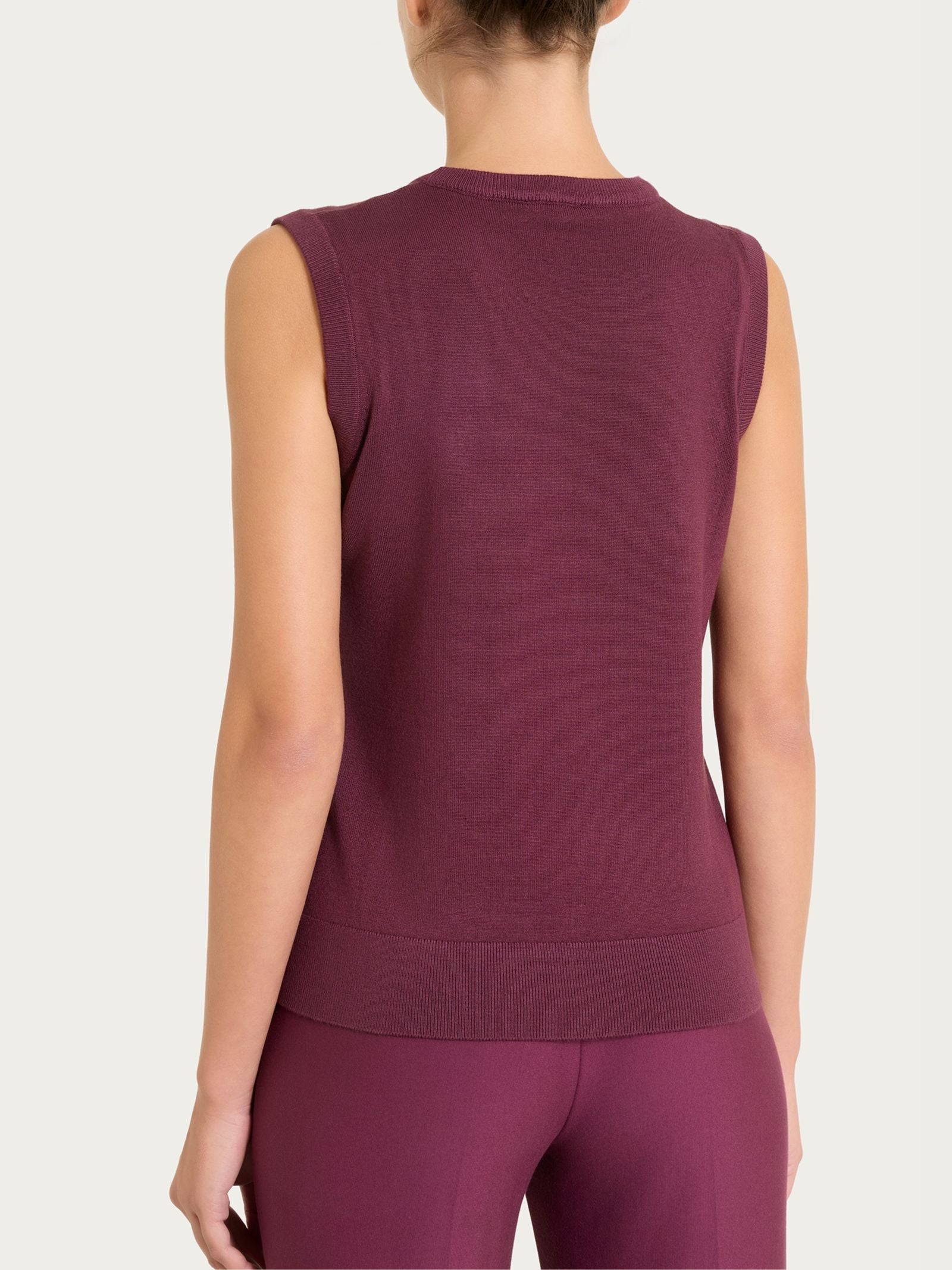 Ragno Four Seasons maglia smanicata Winter Basic viola