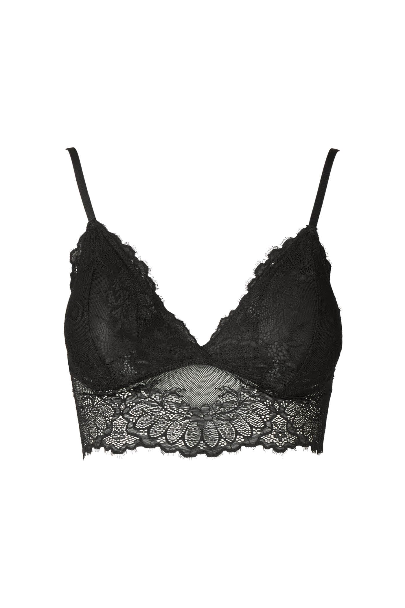 Goldenpoint Moresco Lace top triangolo scollo a V imbottito
