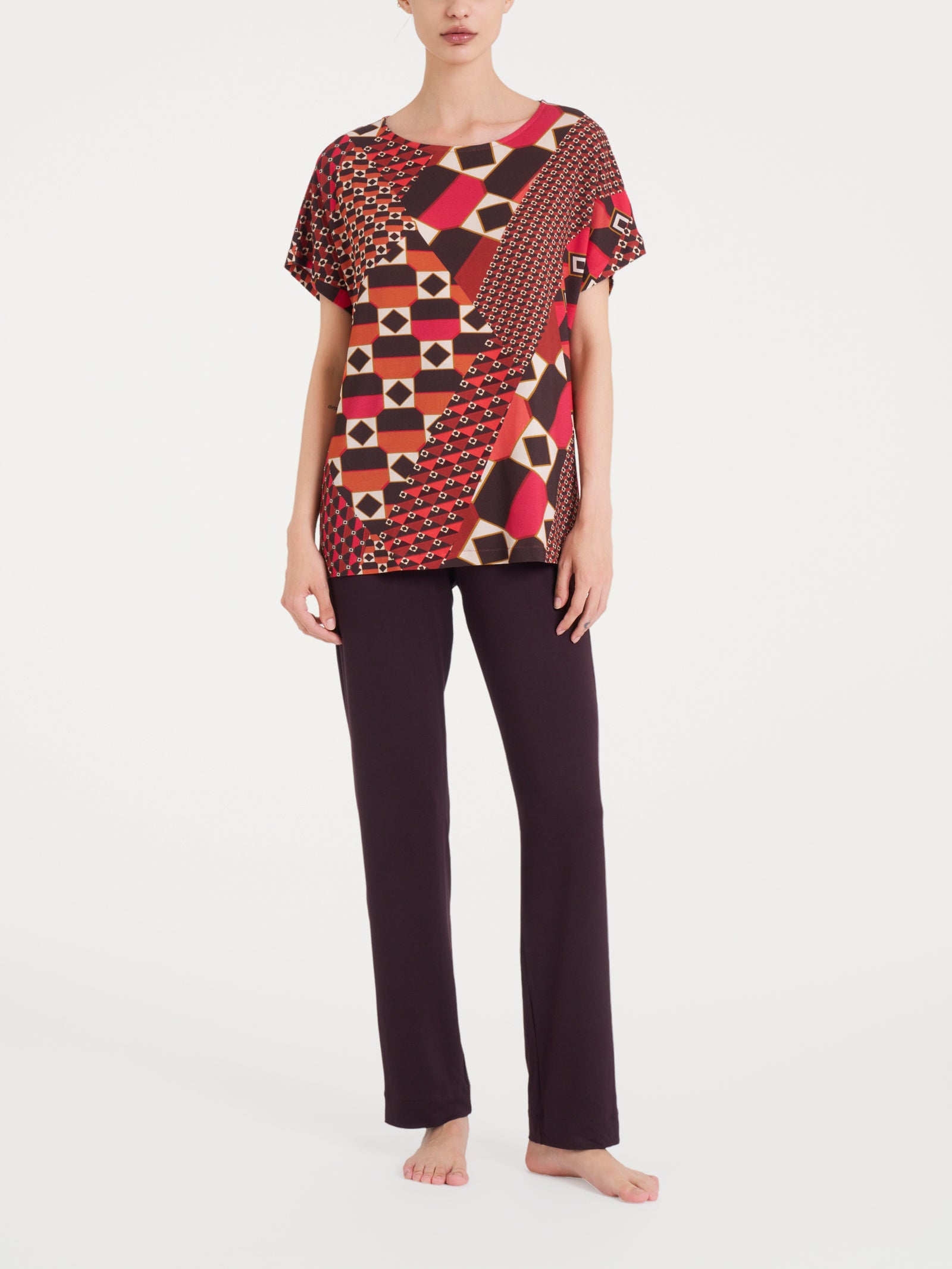 Ragno Viscosa Summer Maxi T-Shirt Fantasia Spice Route