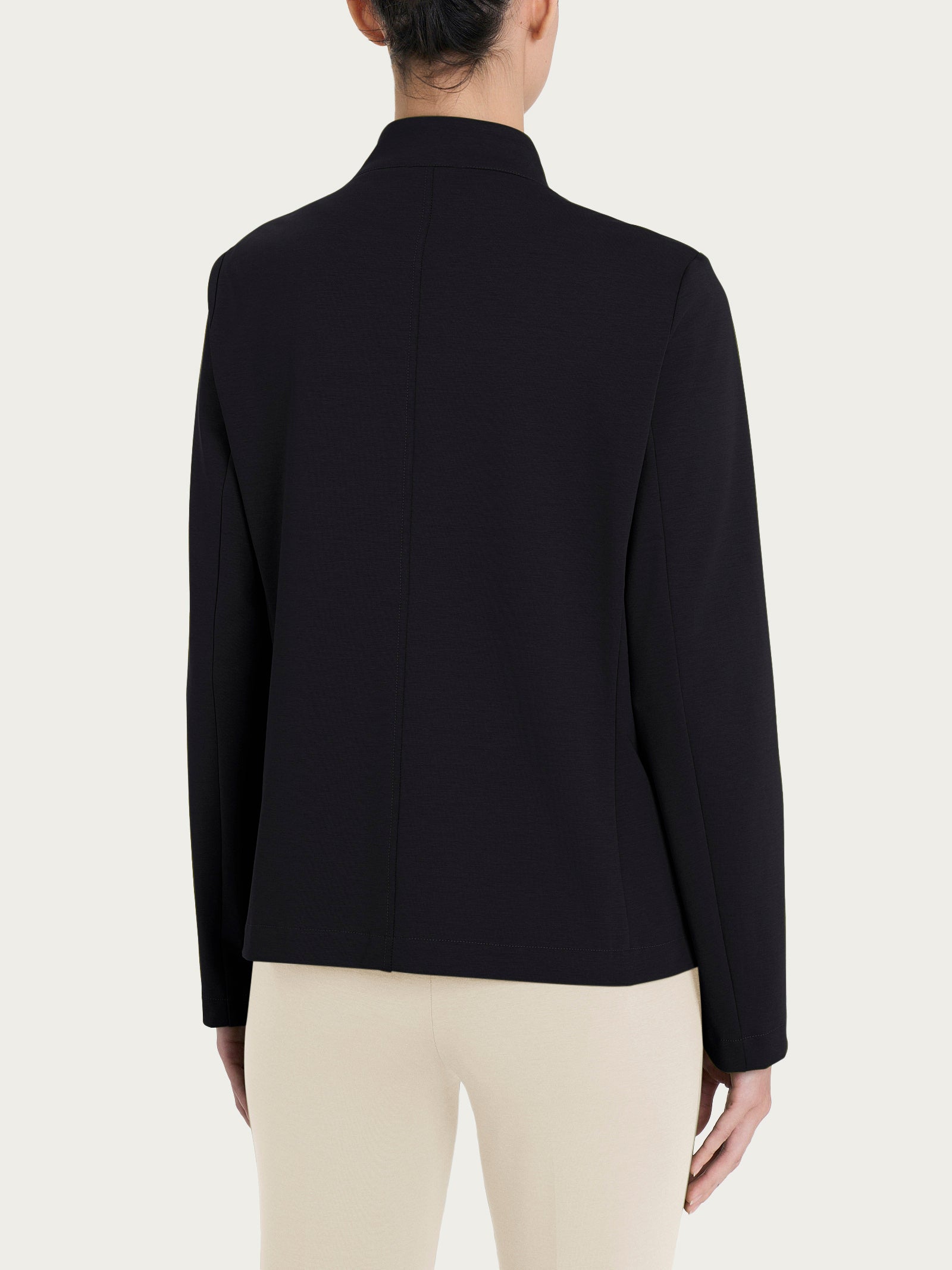 Ragno Compact Light blazer corto donna nero punto Milano