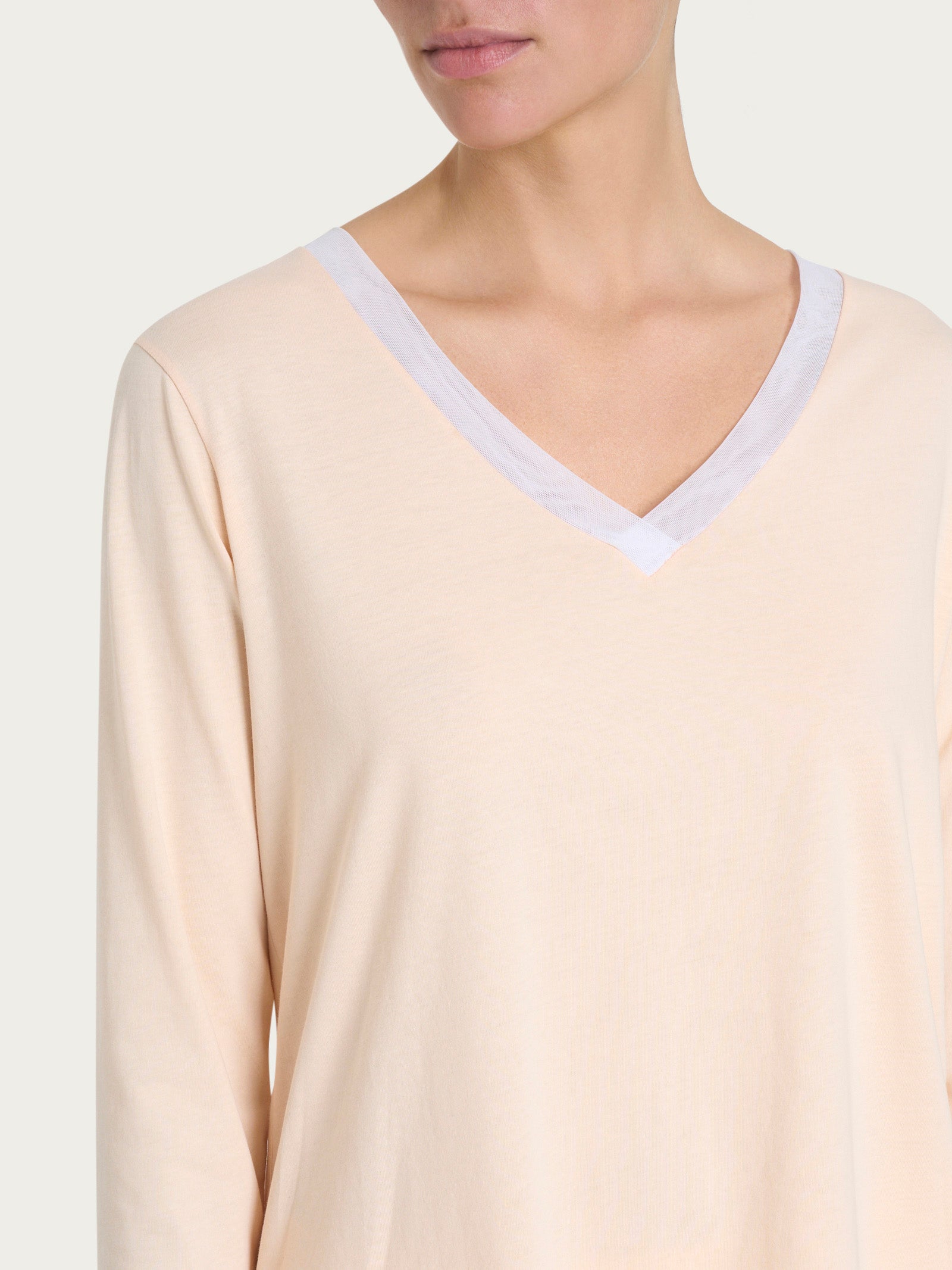 Ragno Sweet Emotion Pigiama Lungo Pale Peach cotone