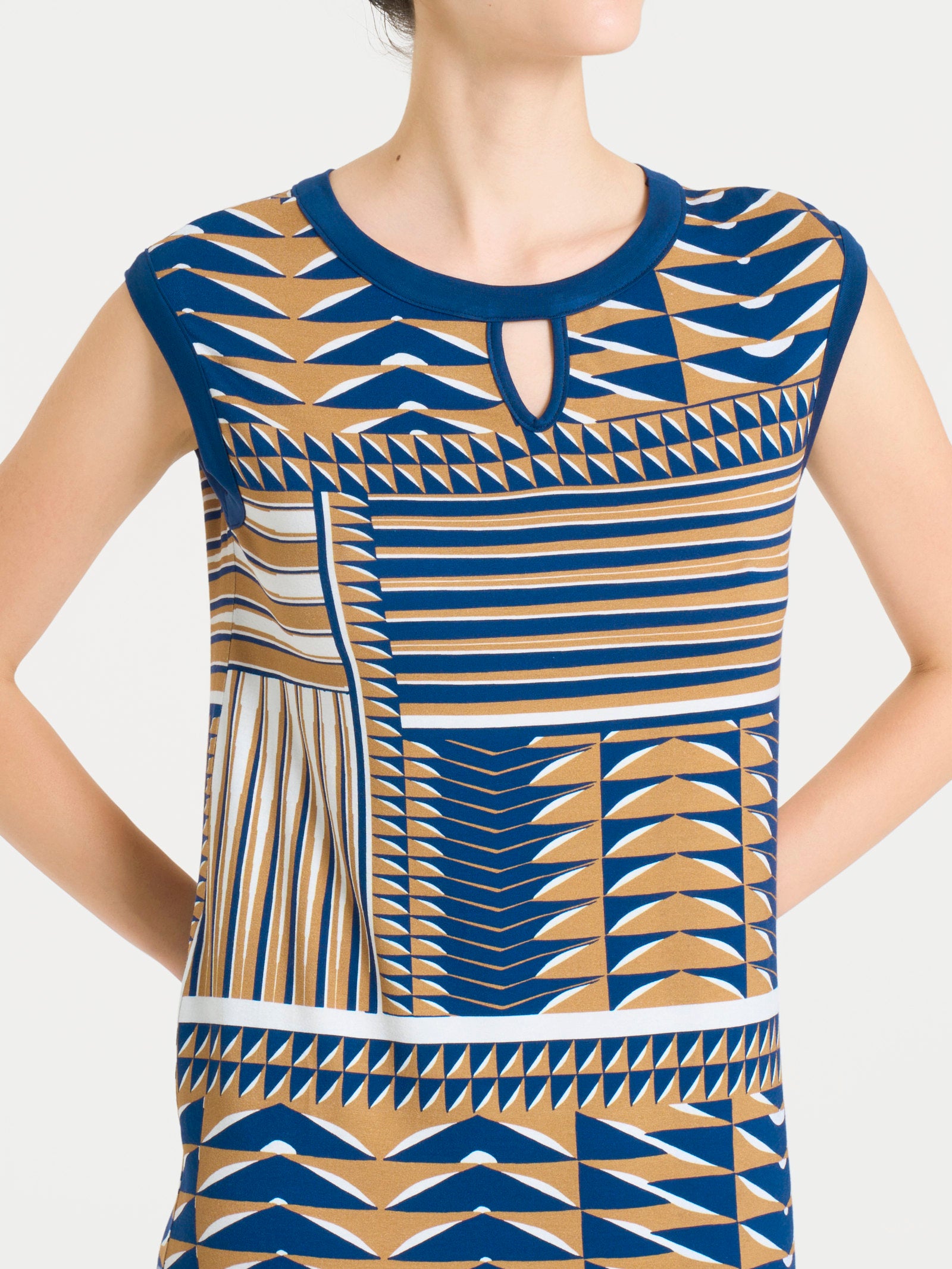 Ragno Beachwear Abito Smanicato Viscosa Indian Tan
