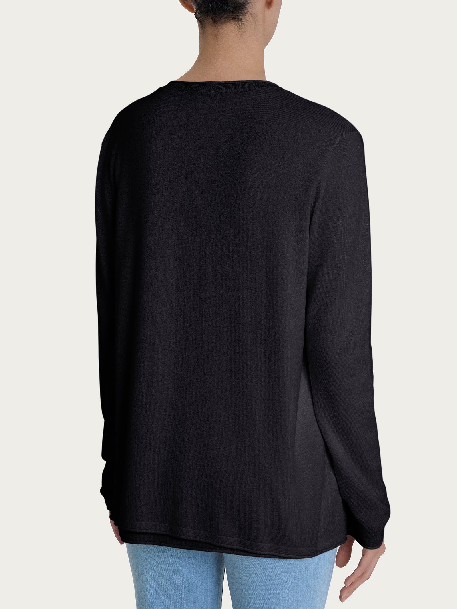 Ragno Summertime Cardigan Aperto Nero Viscosa