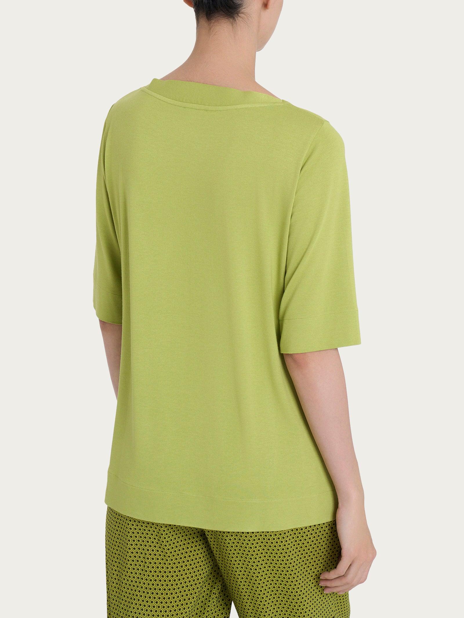 Ragno Viscosa Summer maglietta barchetta Grenoble Green crepe