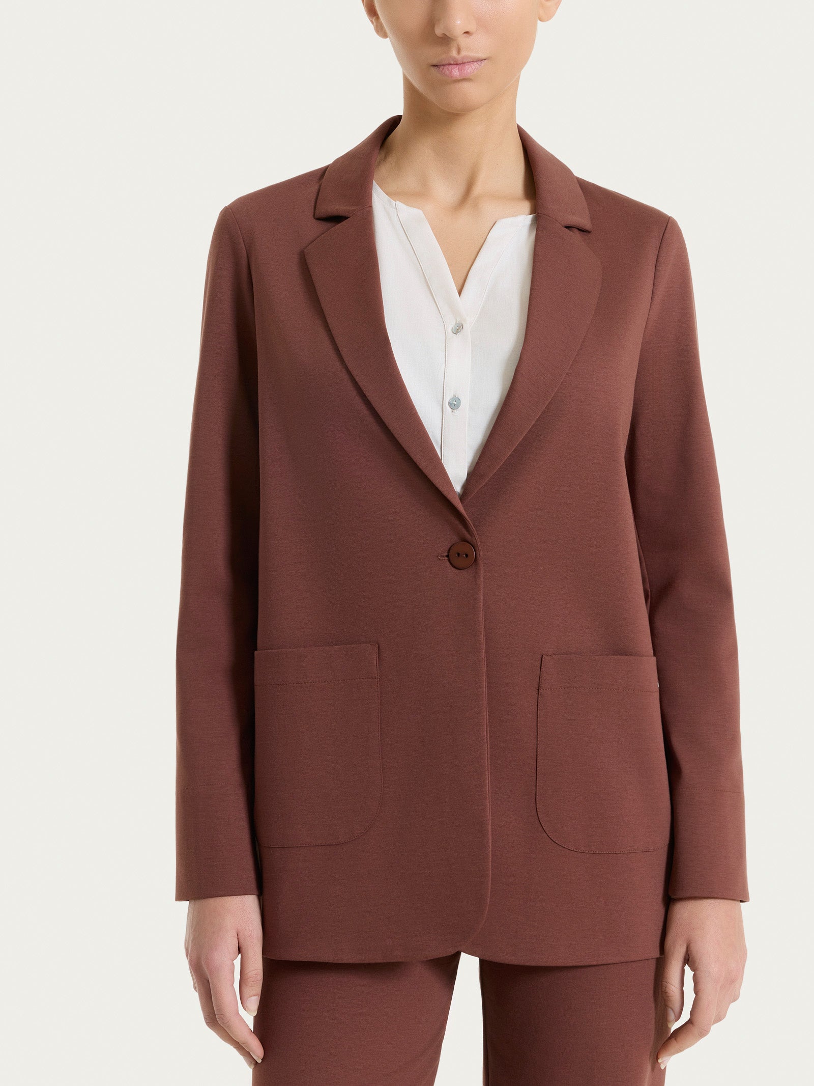 Ragno Compact Light Blazer Donna Cappuccino Over