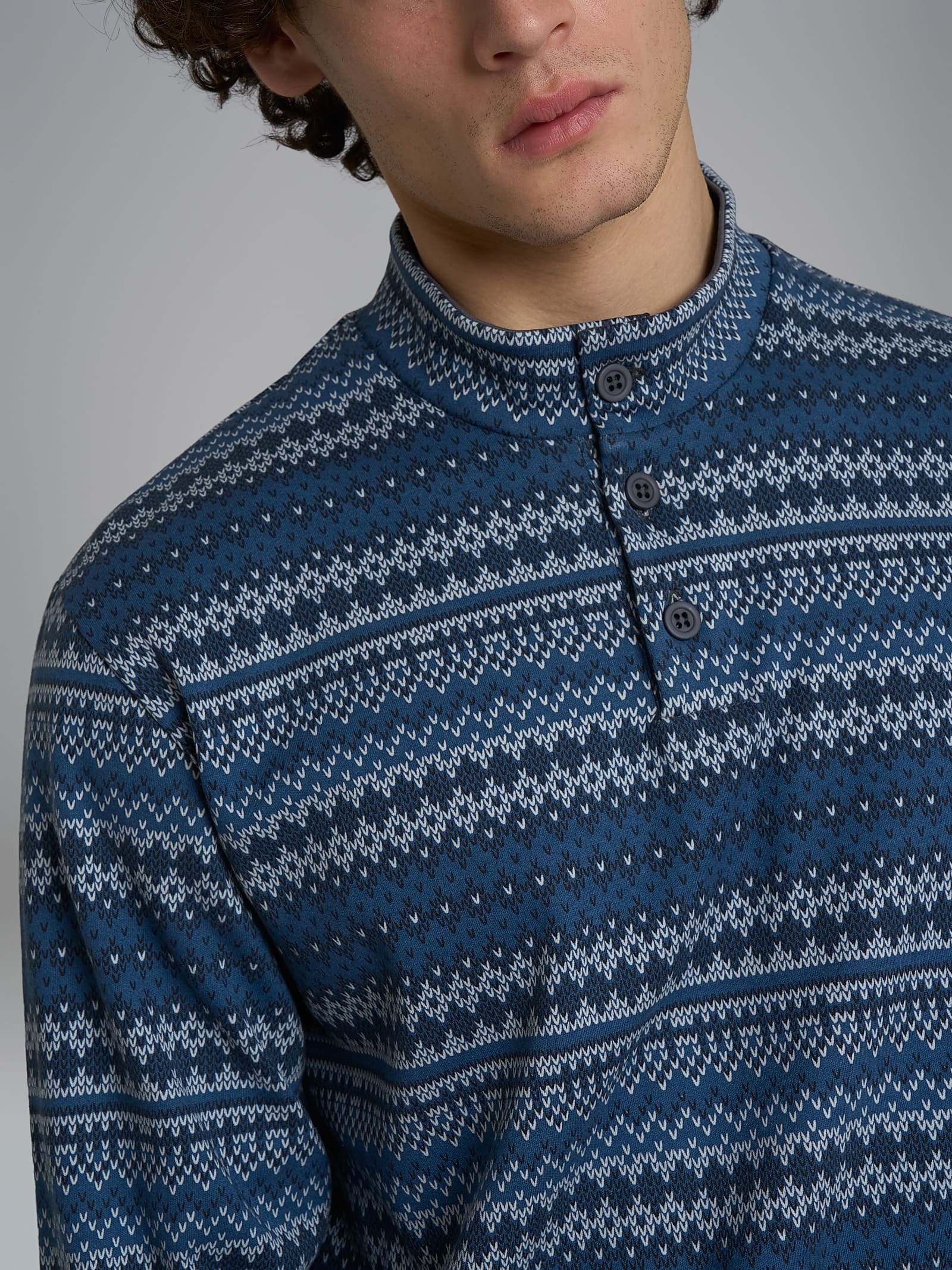 Ragno Lupetto Pigiama Lungo pigiama cotone interlock blu ensign