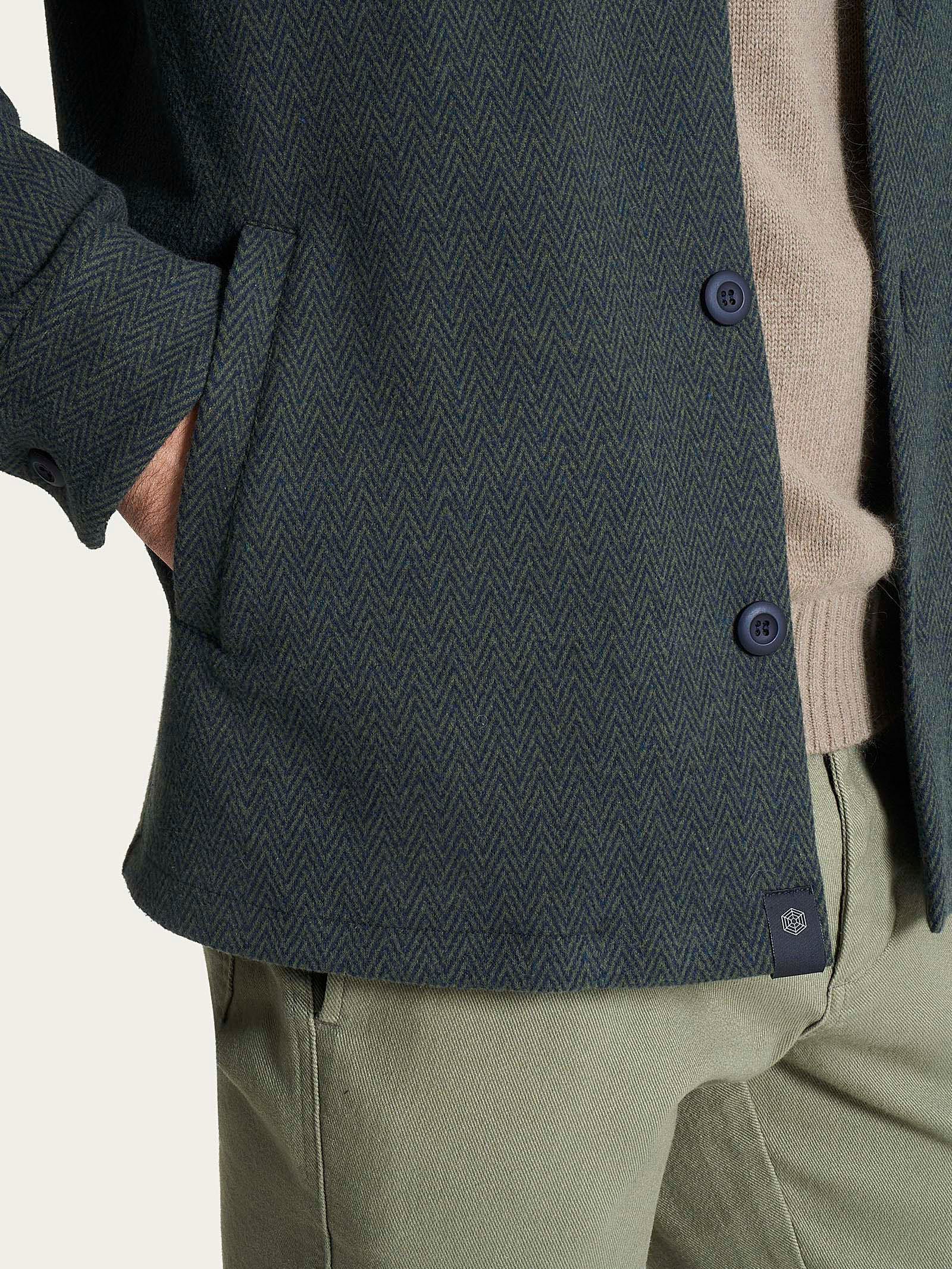 Ragno Shacket Jacquard giacca uomo Profondo cotone