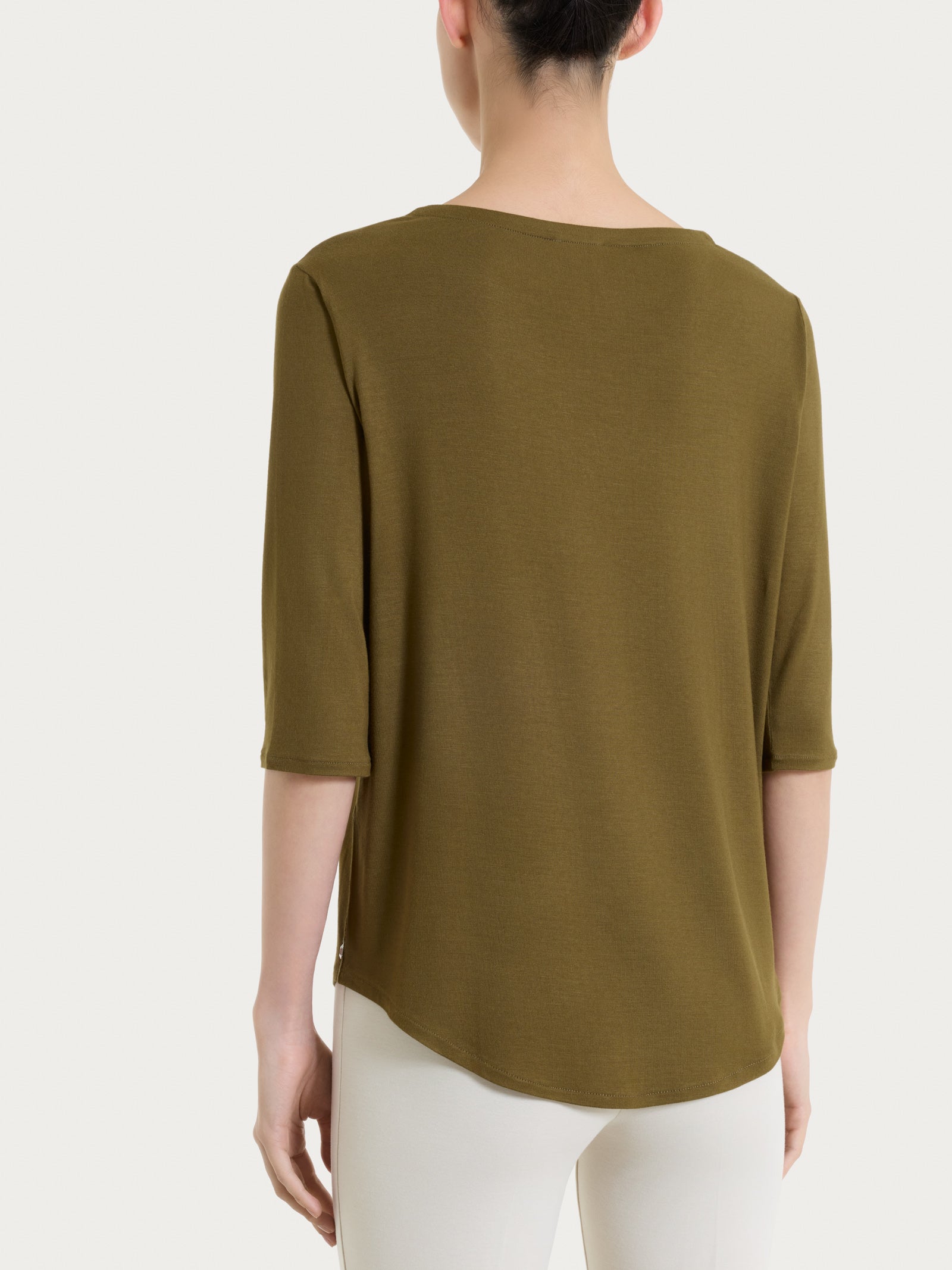 Ragno Viscosa Summer maglietta scollo V dark olive