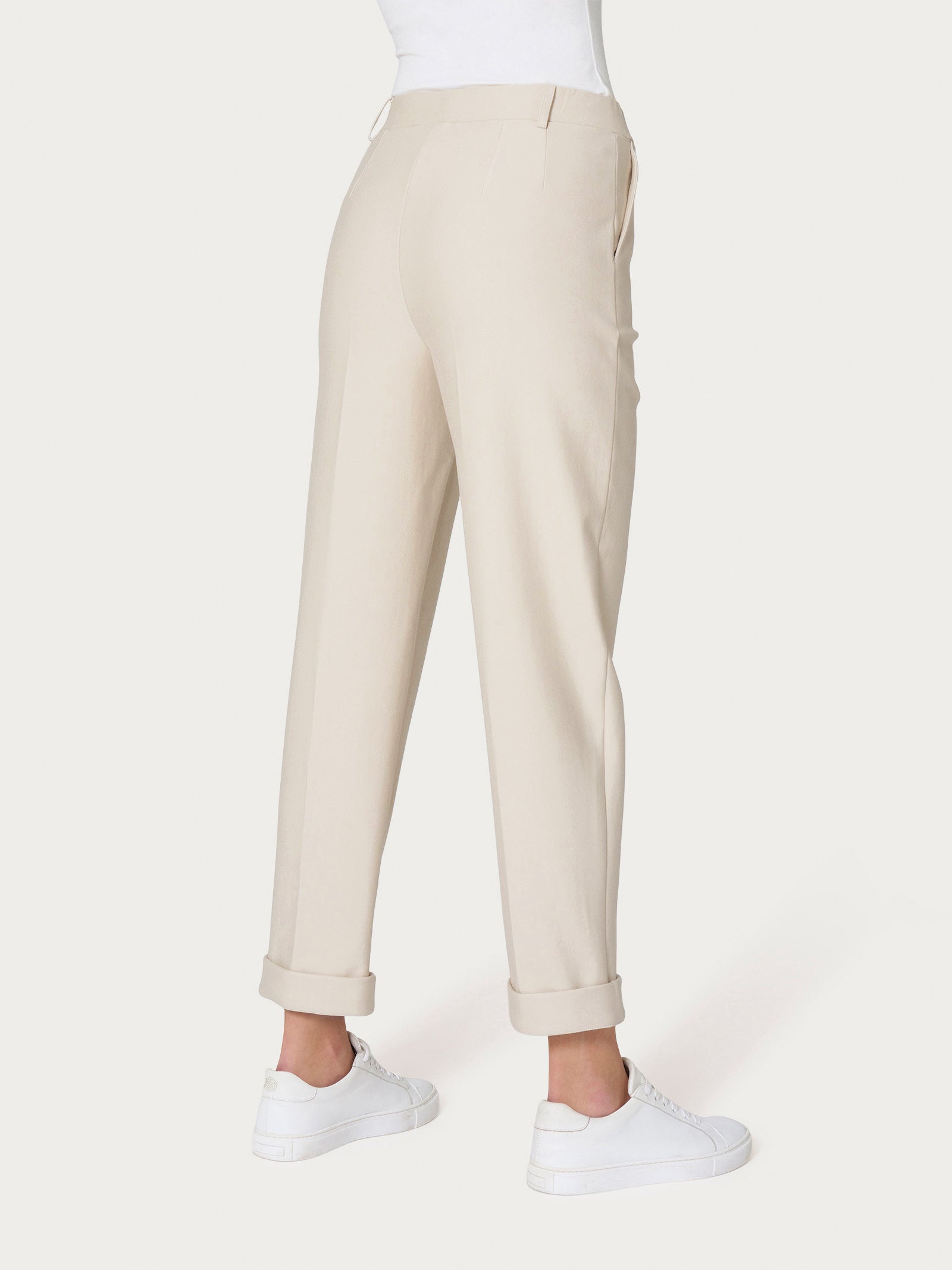 Ragno Compact Light pantalone carota Champignon tasche