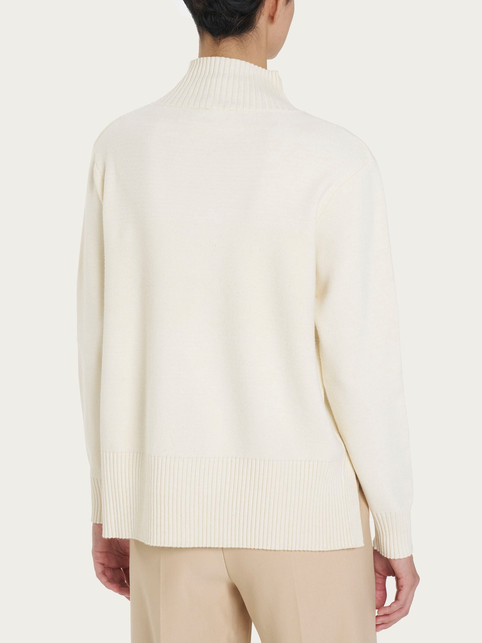 Ragno Super Soft cardigan bottoni Avorio misto viscosa