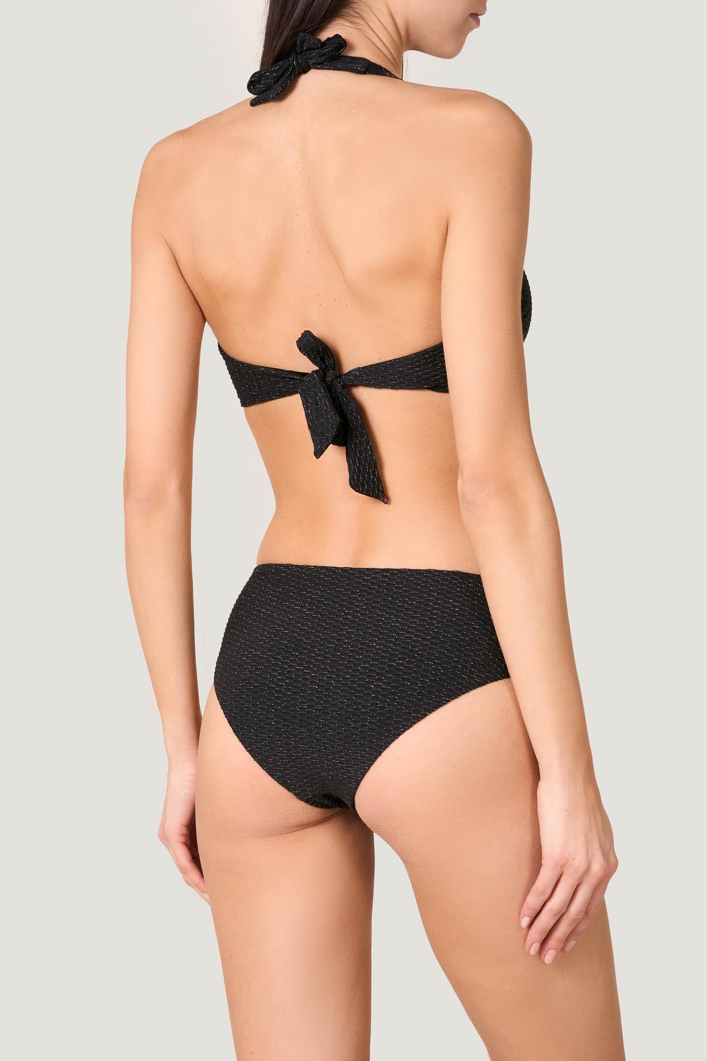 Goldenpoint Lamè Triangolo Fisso Top Bikini Lurex