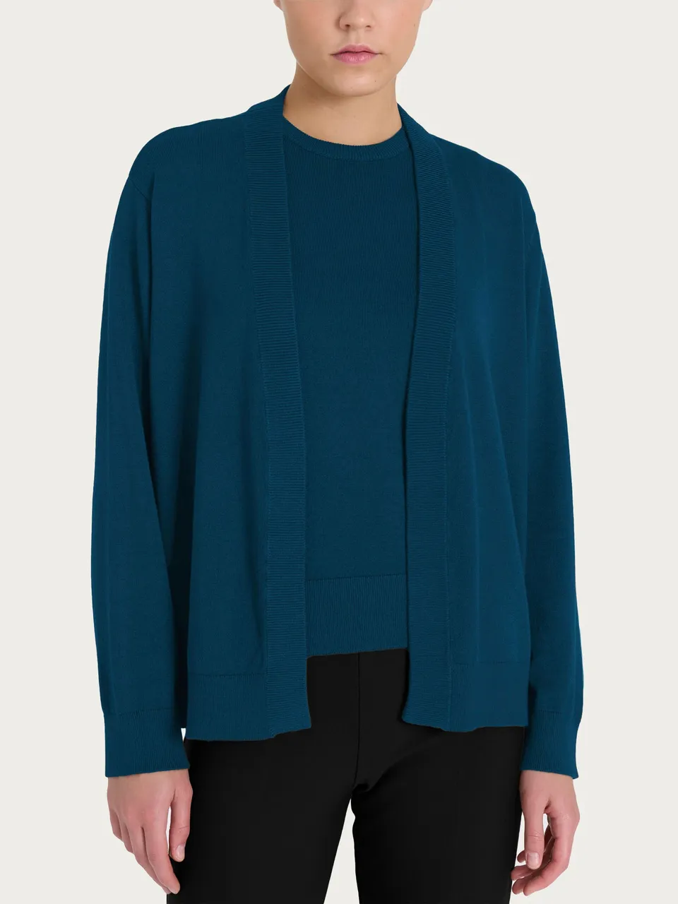 Ragno Four Seasons cardigan Reflecting Pond viscosa