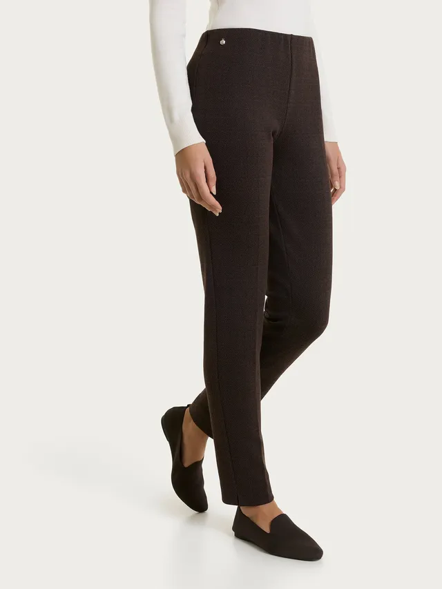 Ragno Jacquard Pantalone Sigaretta Chocolate Torte skinny