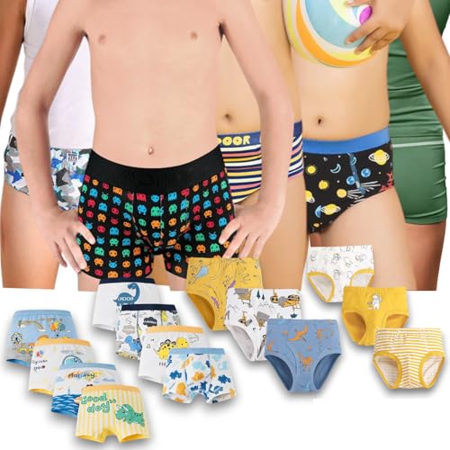 Lady C slip e boxer bimbo cotone 2 anni 5 pezzi fantasie colorate