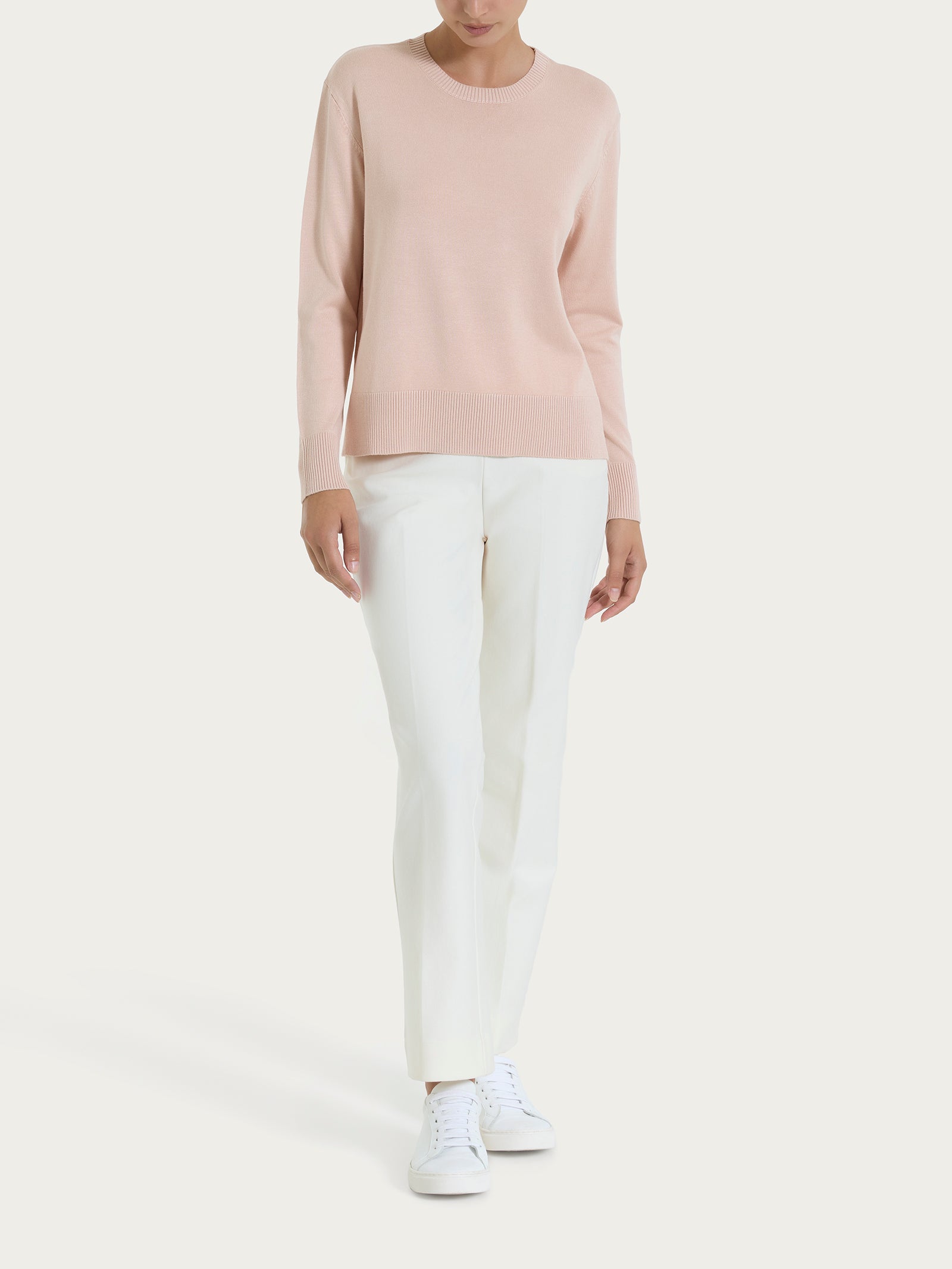 Ragno Four Seasons maglia girocollo viscosa Cameo Rose